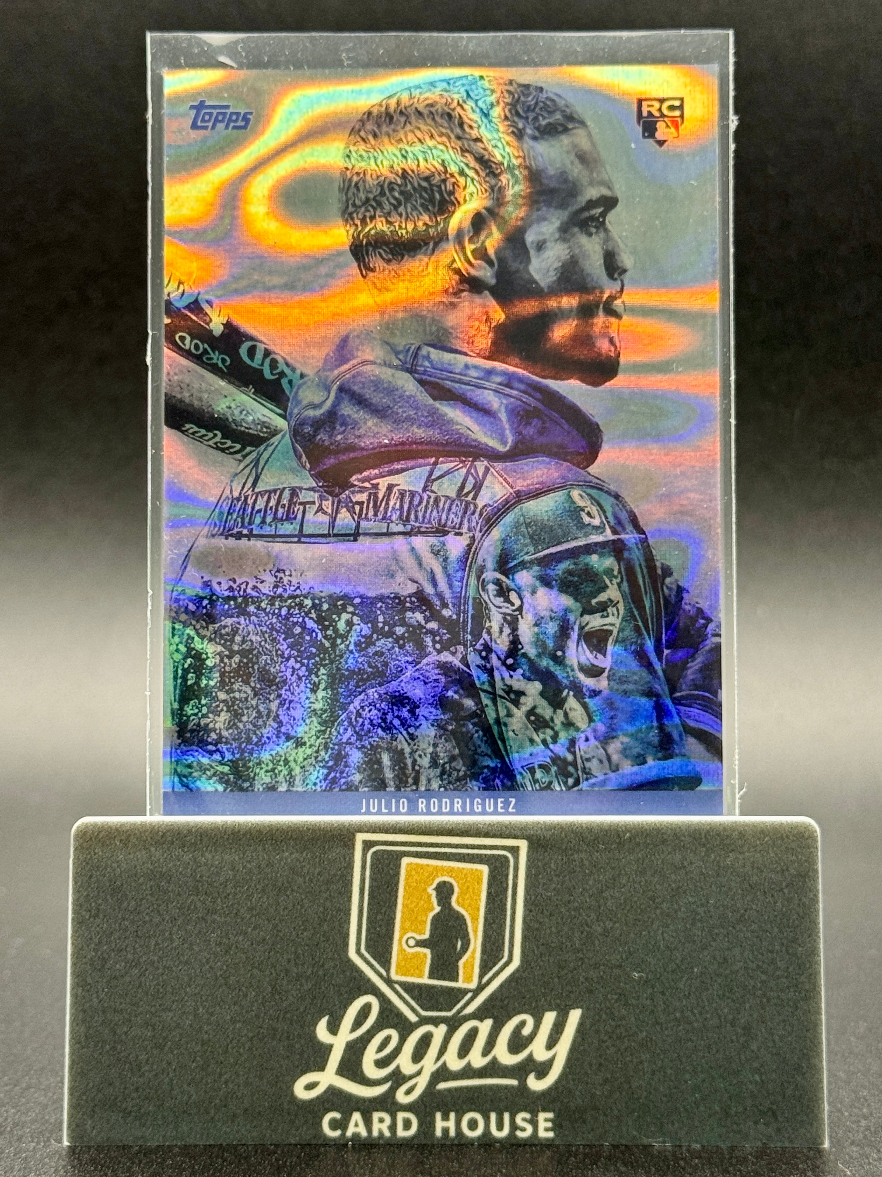 2022 Topps x Lauren Taylor #20 Julio Rodriguez Lava Foil