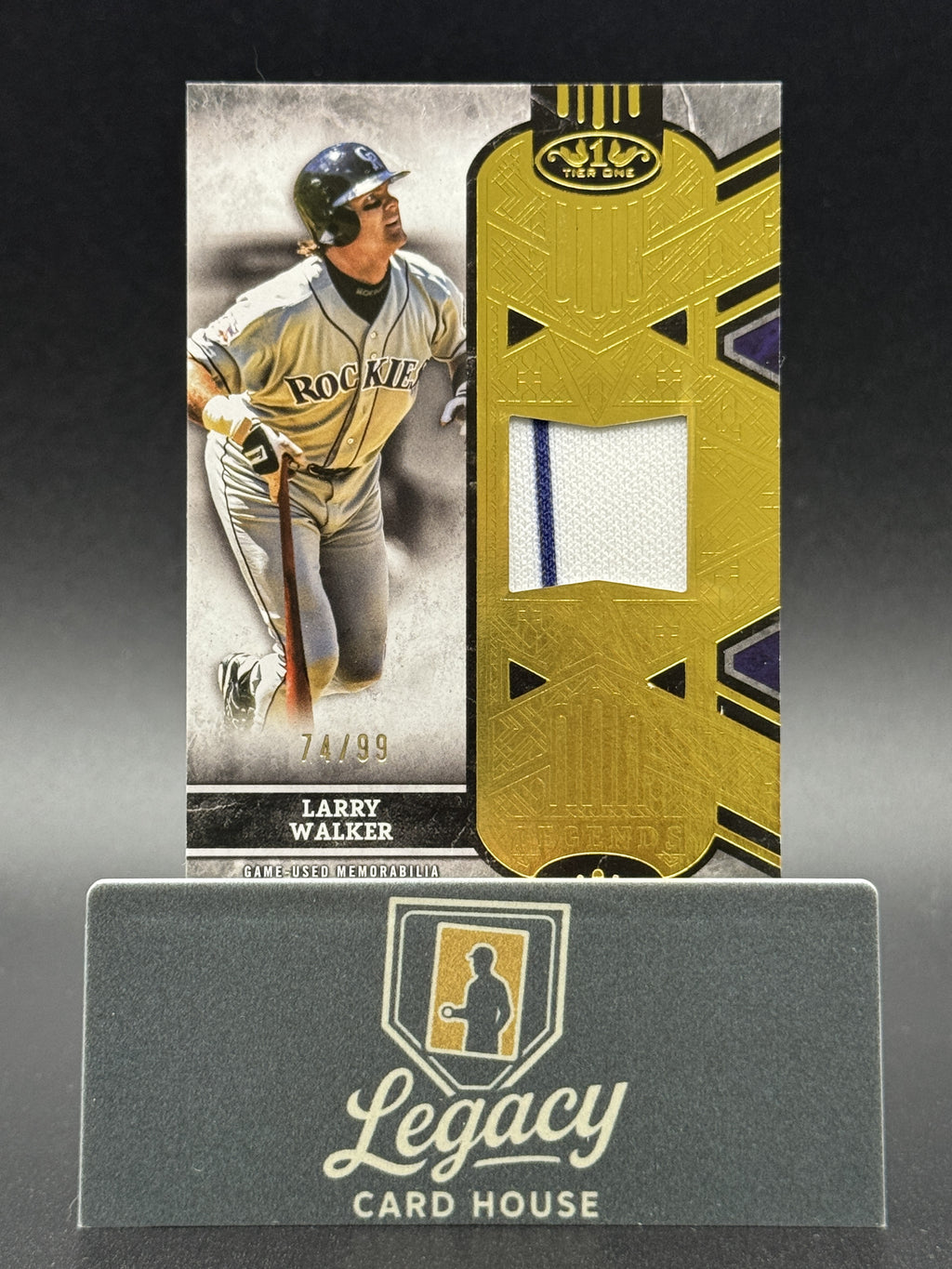2025 Topps Tier One #T1LR-LW Larry Walker Tier One Legend Relics