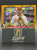 2025 Topps Chrome #189 Zack Wheeler Gold Geometric Refractors #/50