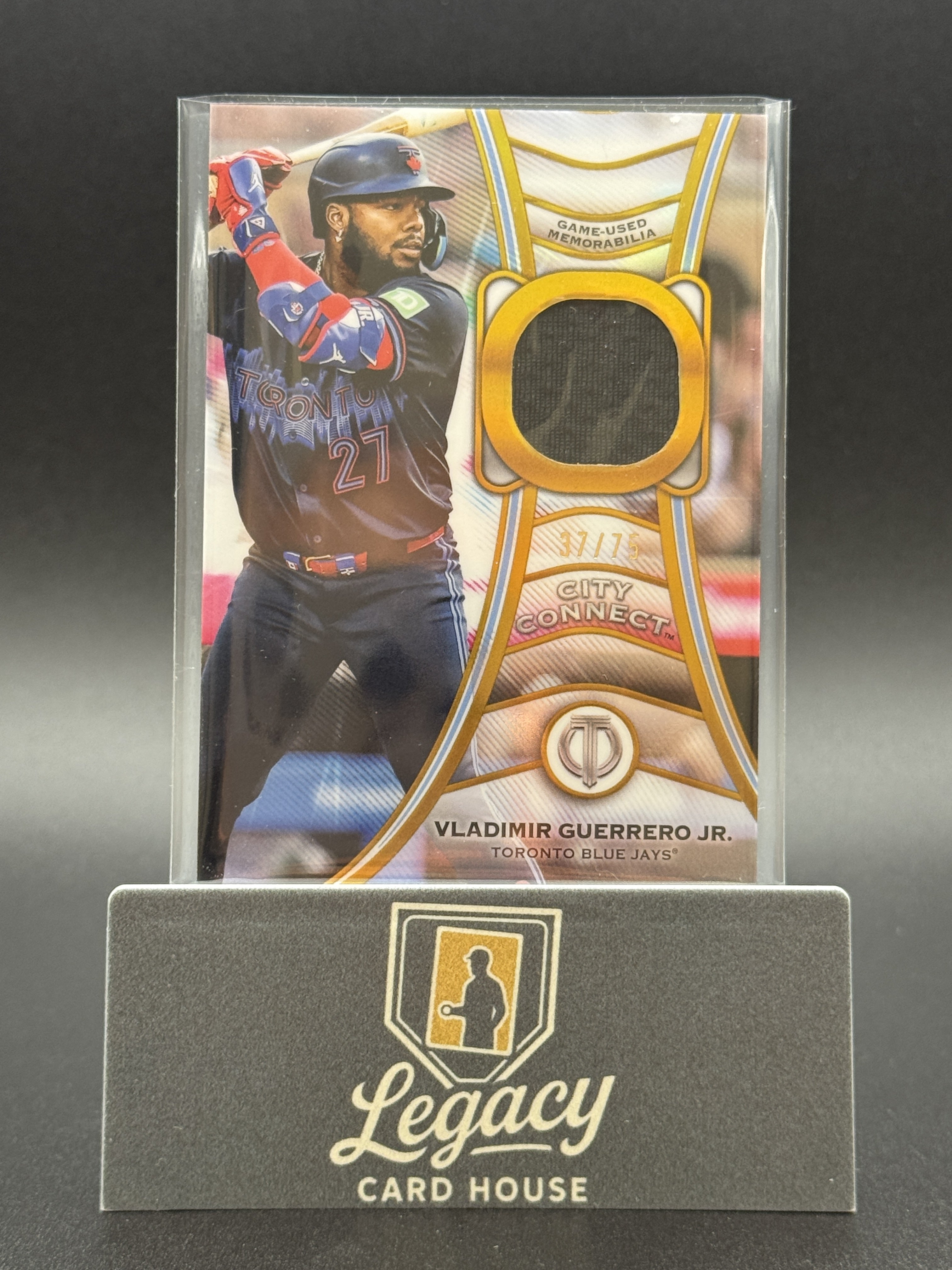 2025 Topps Tribute #TT-VG Vladimir Guerrero Jr. Tributaries Gold #/75