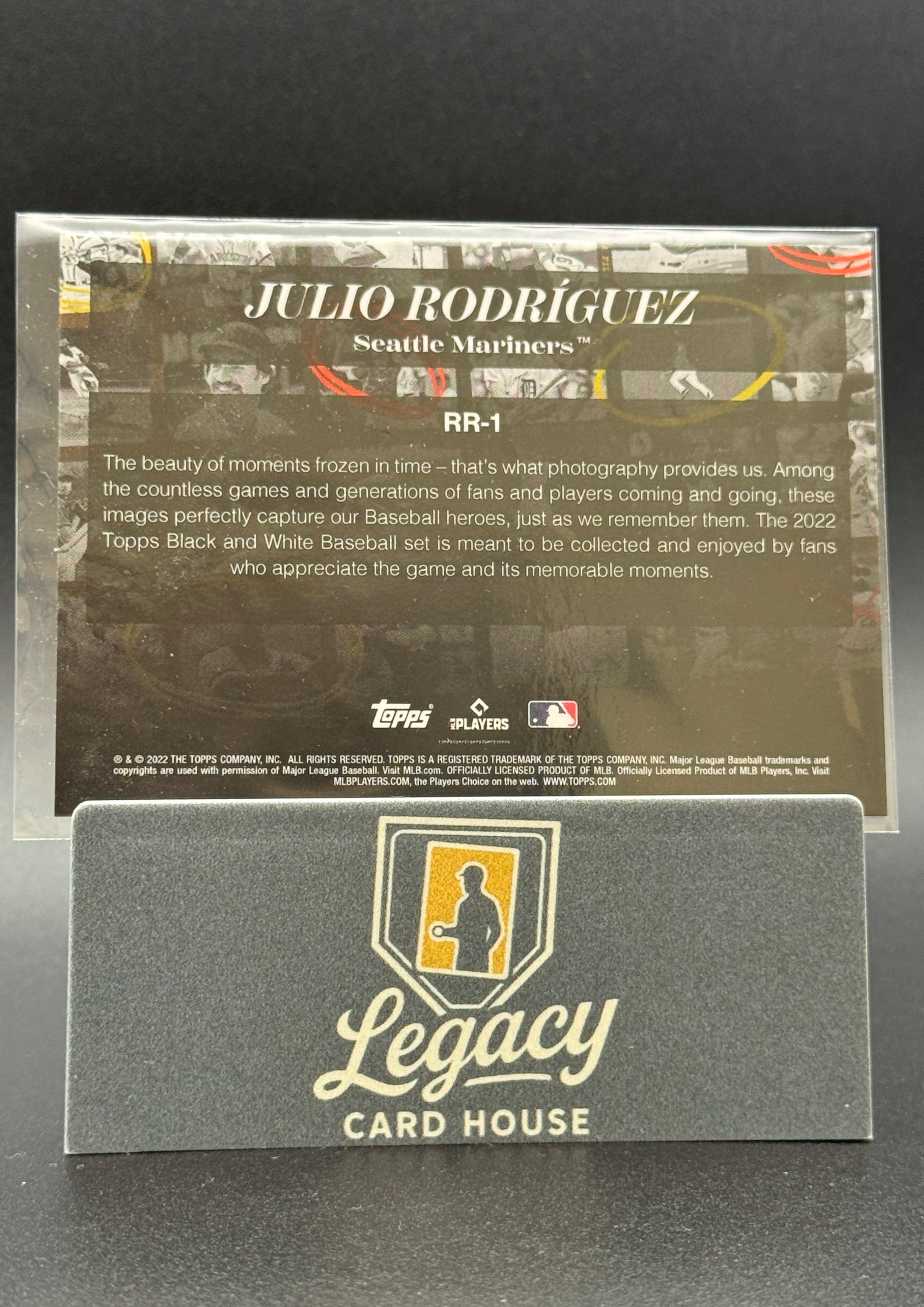 2022 Topps Black & White #RR-1 Julio Rodriguez Rookie Resolution