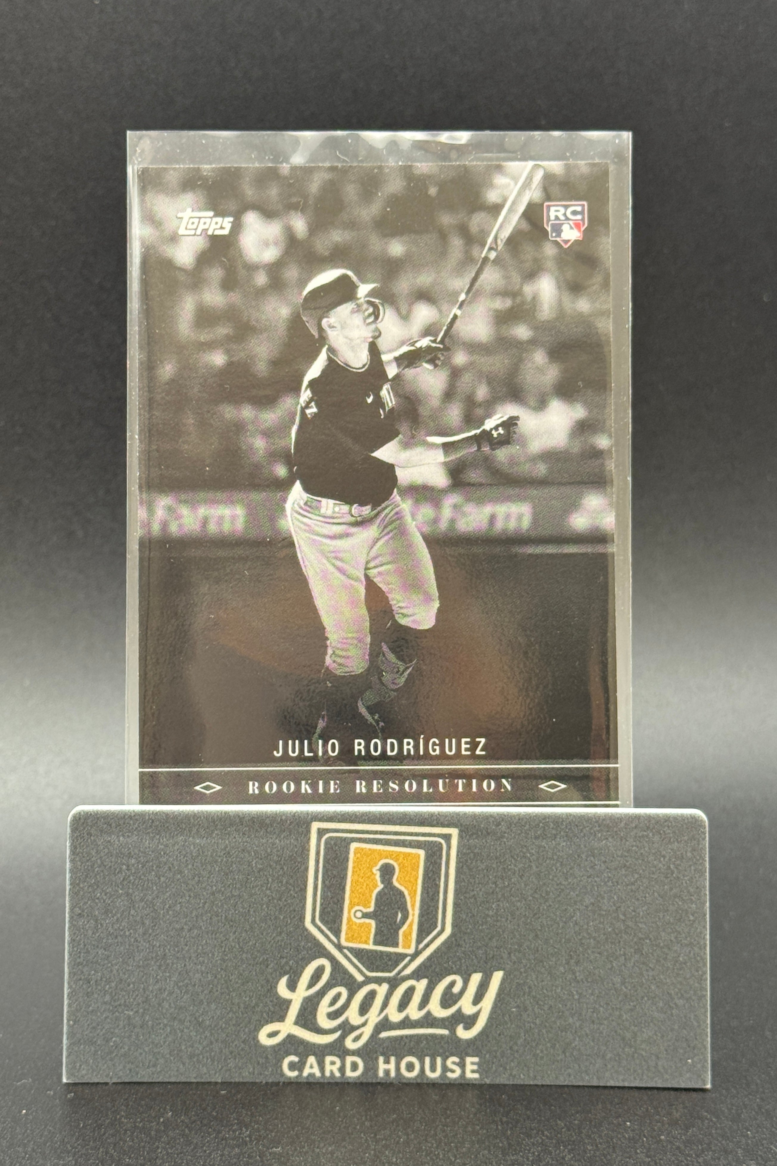 2022 Topps Black & White #RR-1 Julio Rodriguez Rookie Resolution