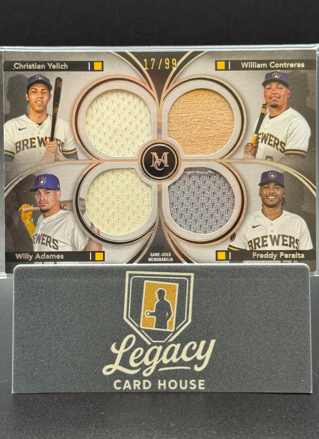 2024 Topps Museum Coll. Yelich/Contreras/Peralta/Adames MEM, /99 Quad Relics!