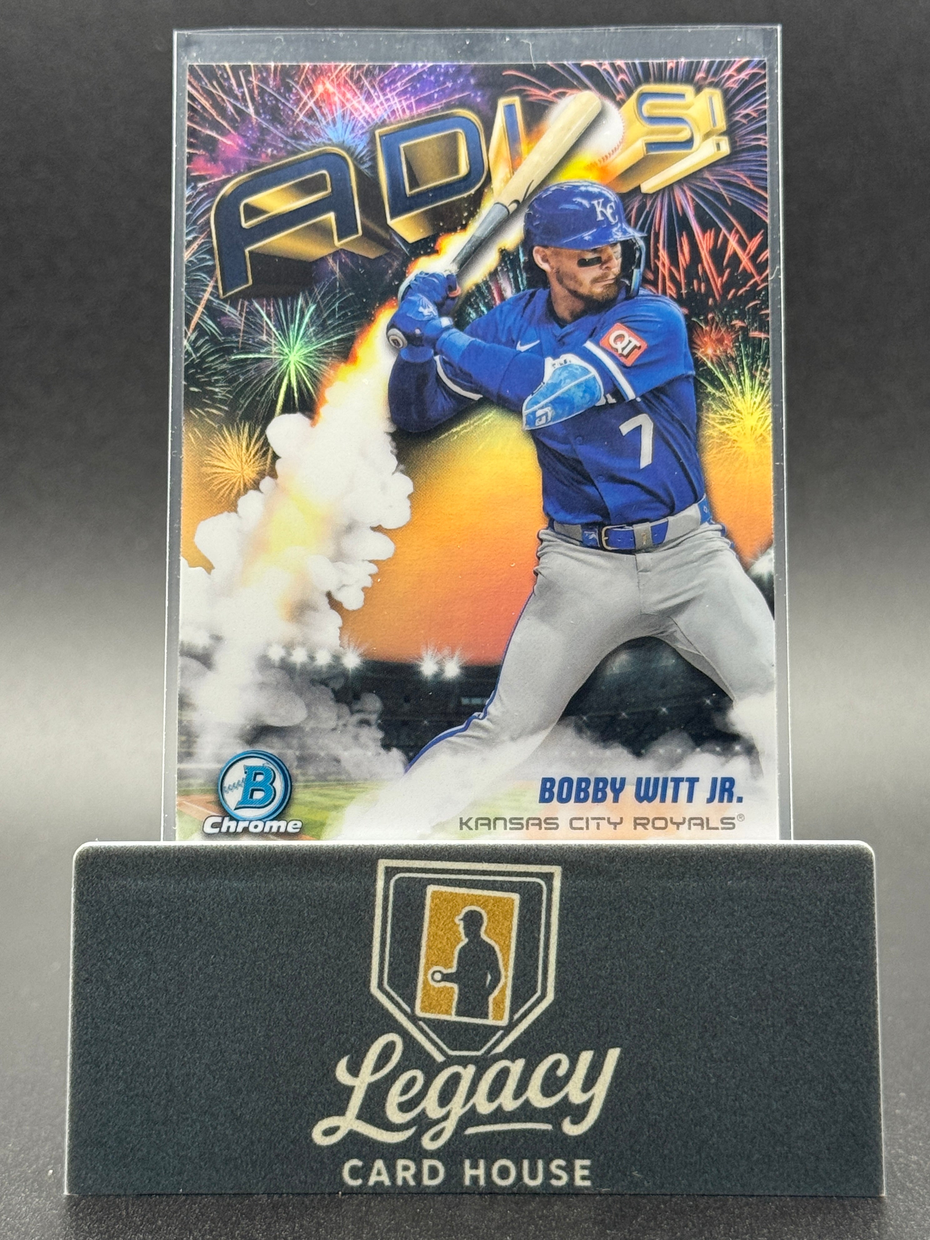 2025 Bowman Chrome #AD-25 Bobby Witt Jr. Adios