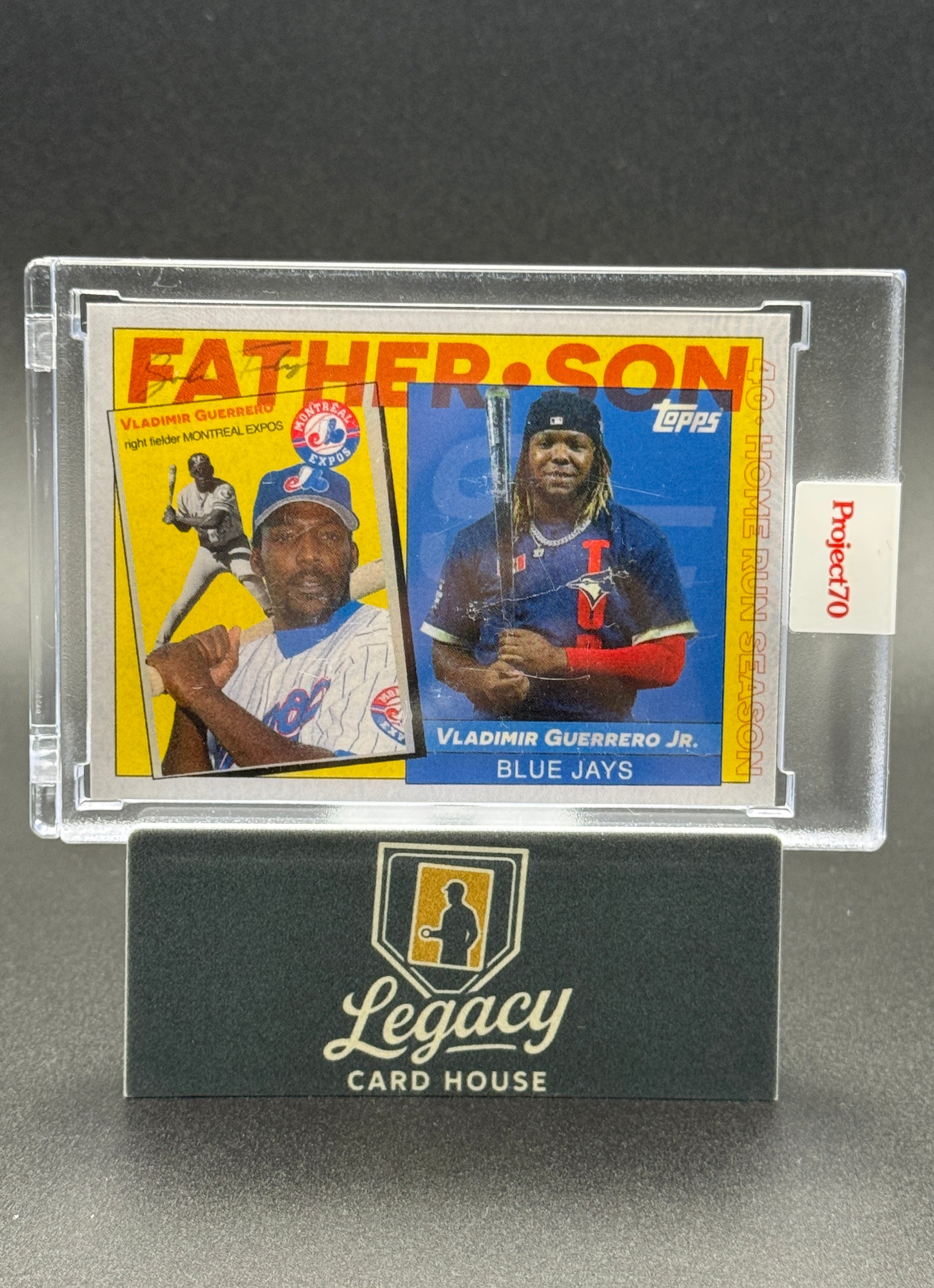 2021-22 Topps Project70 #583 Vladimir Guerrero Sr. / Vladimir Guerrero Jr.