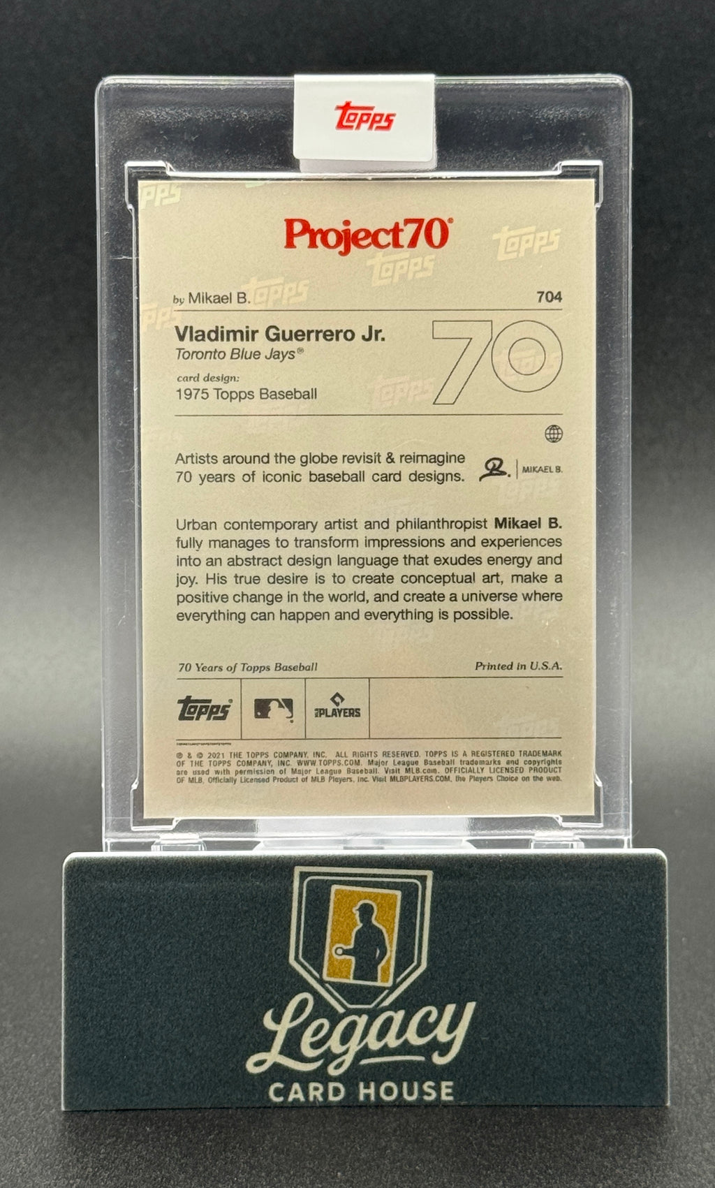 2021-22 Topps Project70 #704 Vladimir Guerrero Jr.