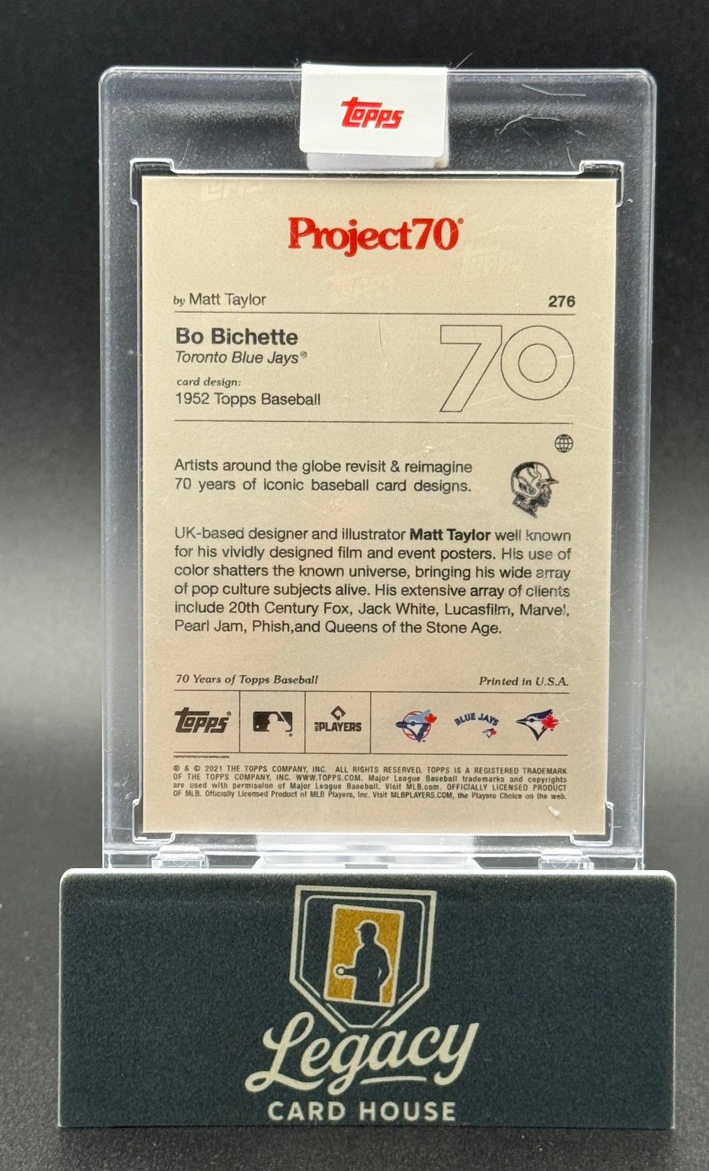 2021-22 Topps Project70 #276 Bo Bichette