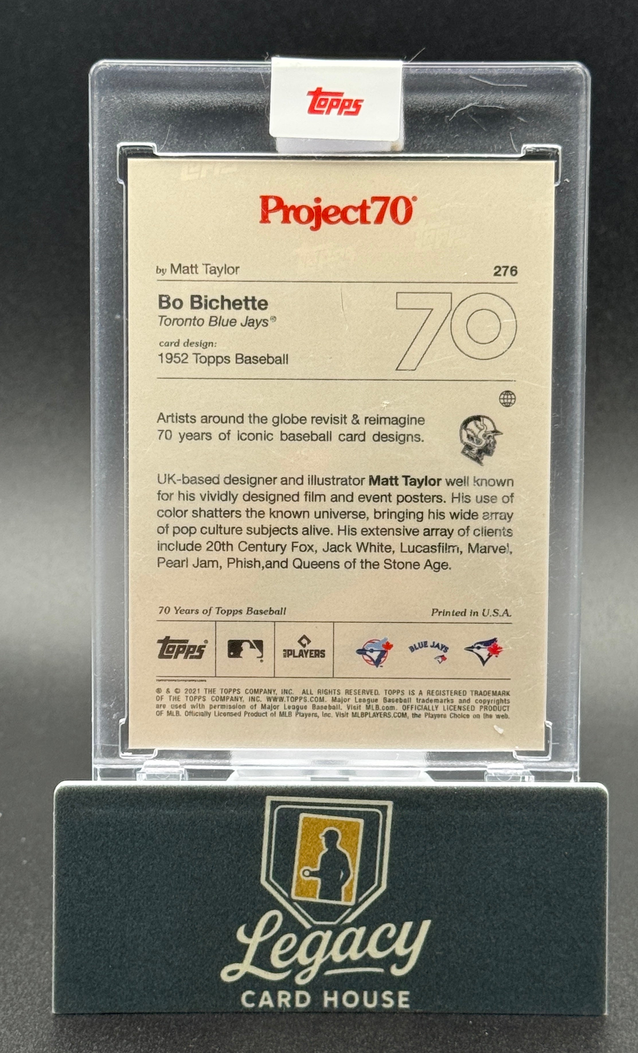 2021-22 Topps Project70 #276 Bo Bichette