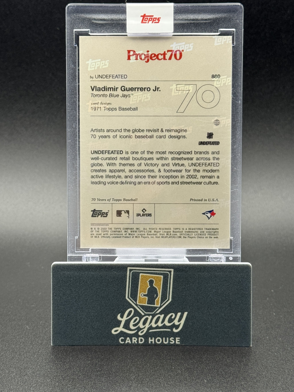 2021-22 Topps Project70 #880 Vladimir Guerrero Jr.