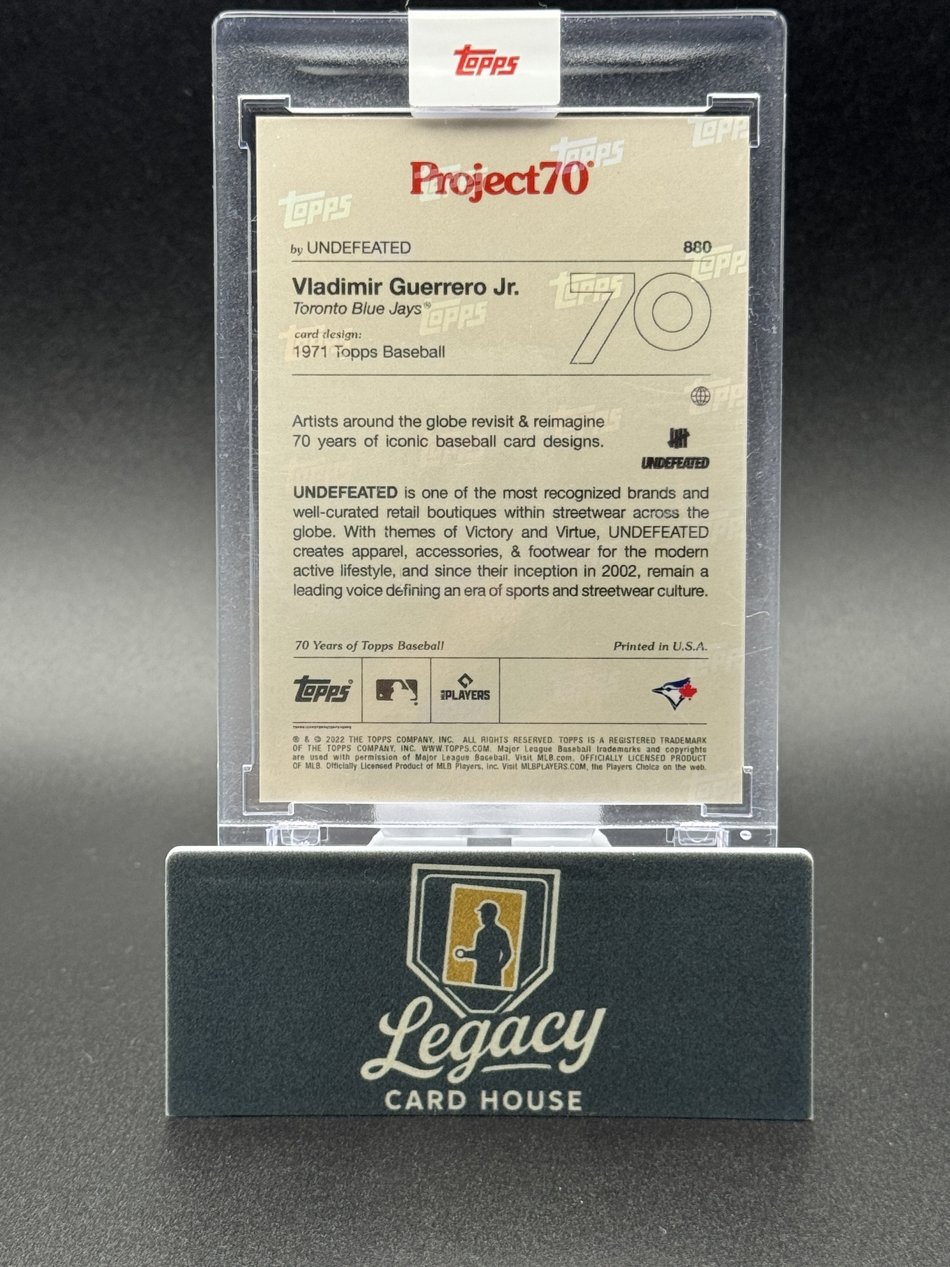 2021-22 Topps Project70 #880 Vladimir Guerrero Jr.