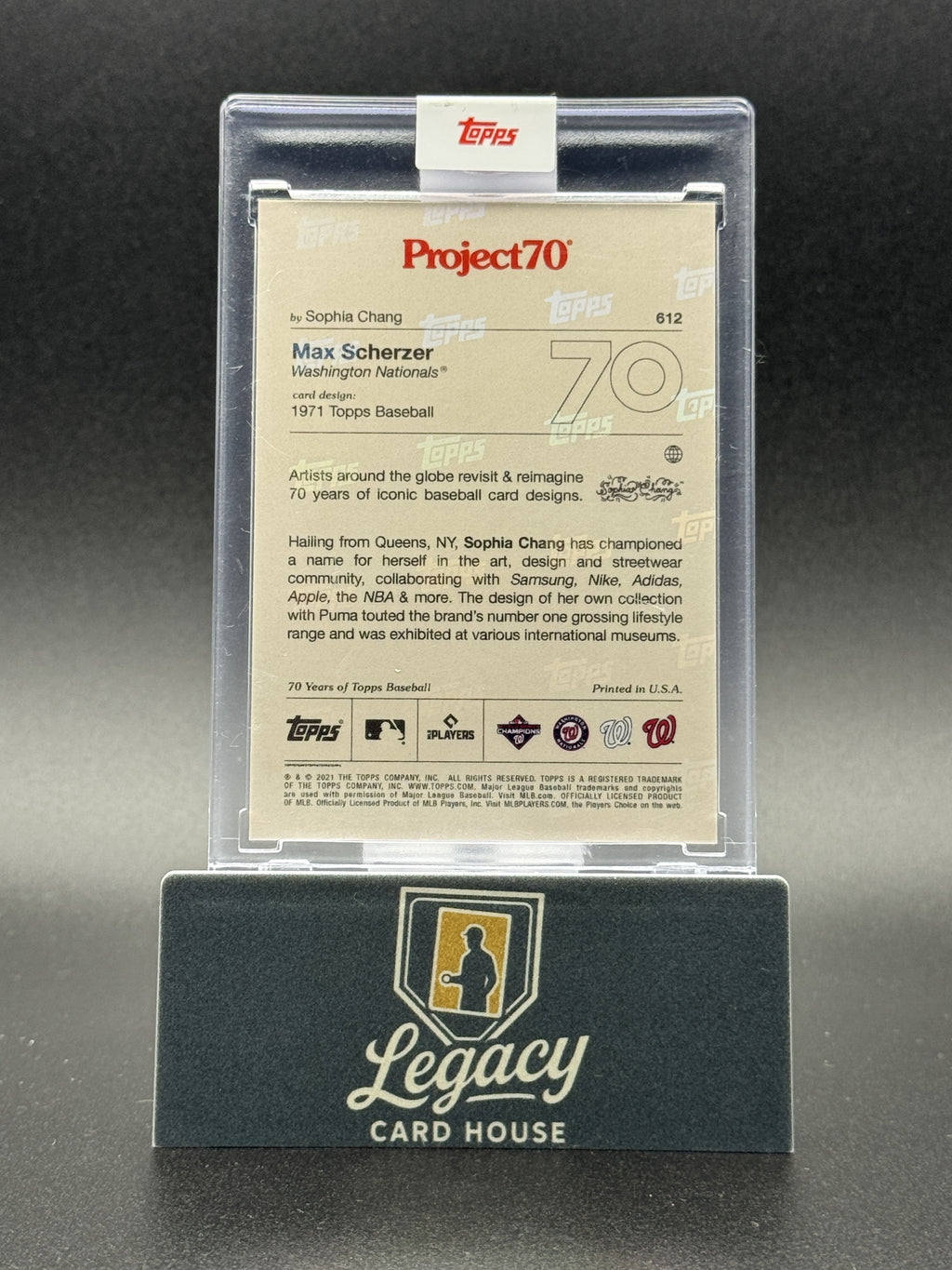 2021-22 Topps Project70 #612 Max Scherzer