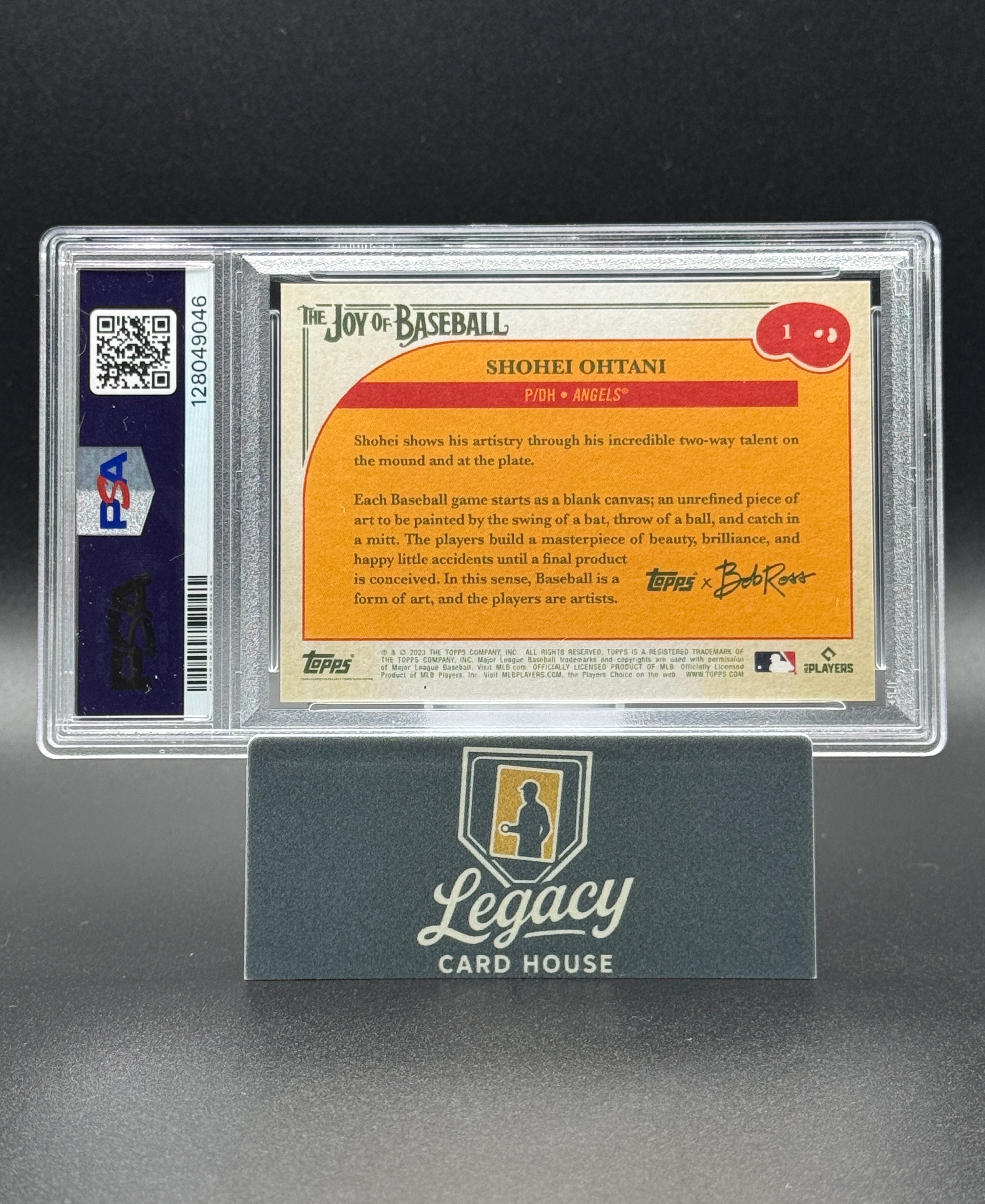 2023 Topps x Bob Ross: The Joy of Baseball #1 Shohei Ohtani PSA 10