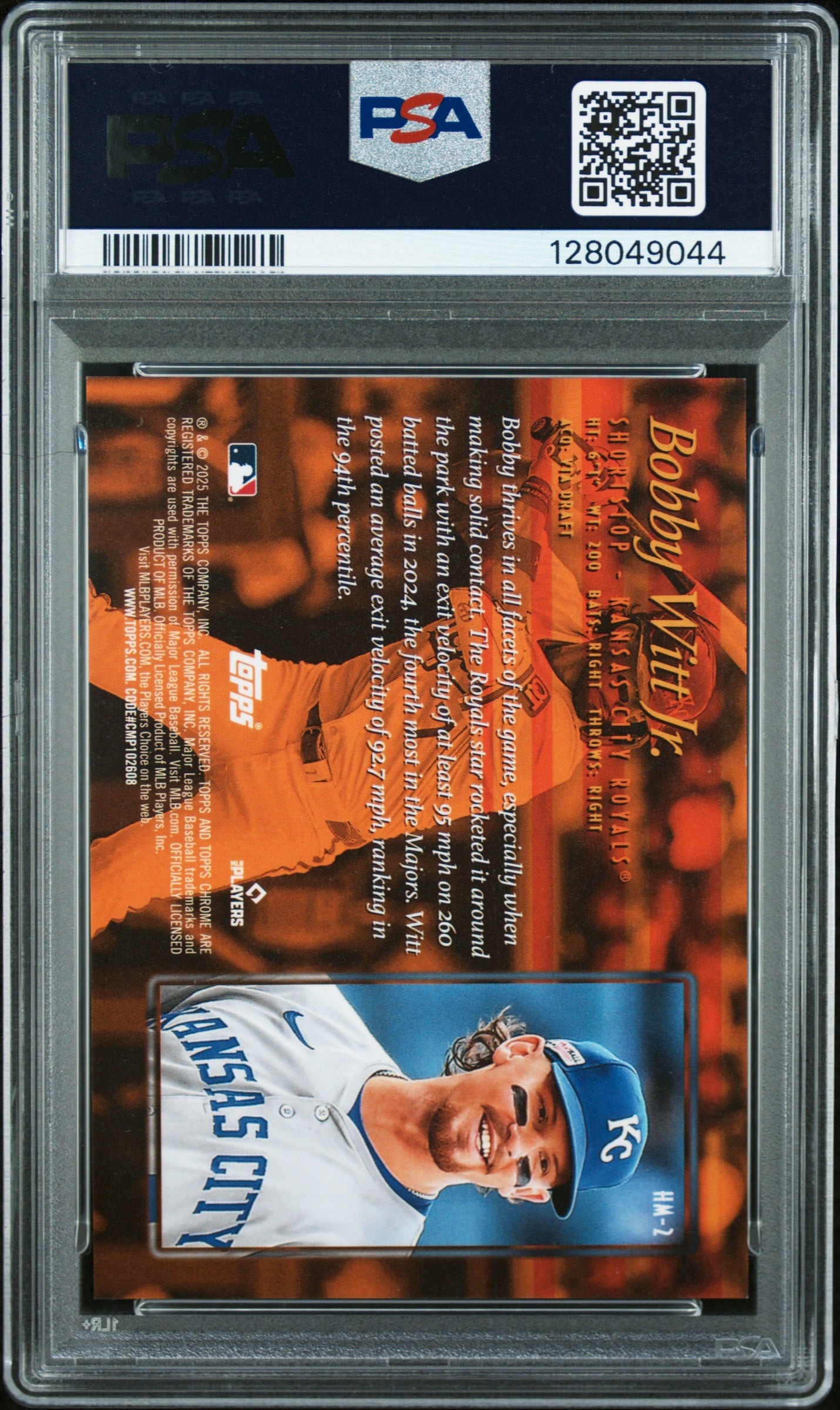 2025 Topps Chrome Hobby Masters #HM2 Bobby Witt Jr. PSA 9