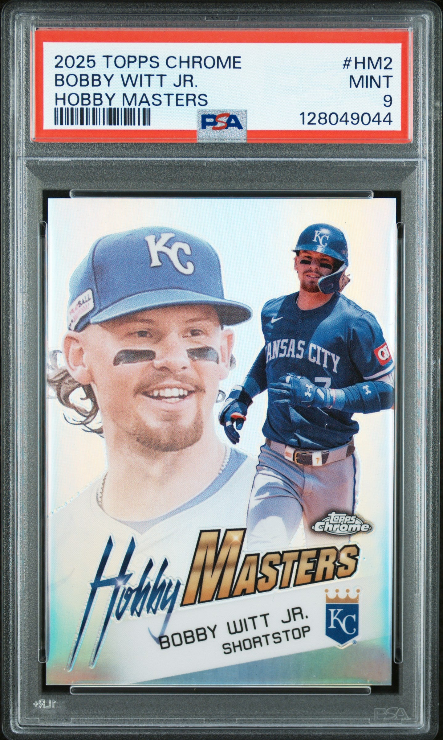 2025 Topps Chrome Hobby Masters #HM2 Bobby Witt Jr. PSA 9