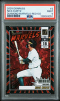 2025 Donruss #2 Nick Kurtz Diamond Marvels Red Ice PSA 9 #/149