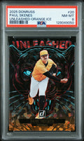 2025 Panini Donruss Unleashed #20 Paul Skenes Unleashed-Orange Ice PSA 8 #/75
