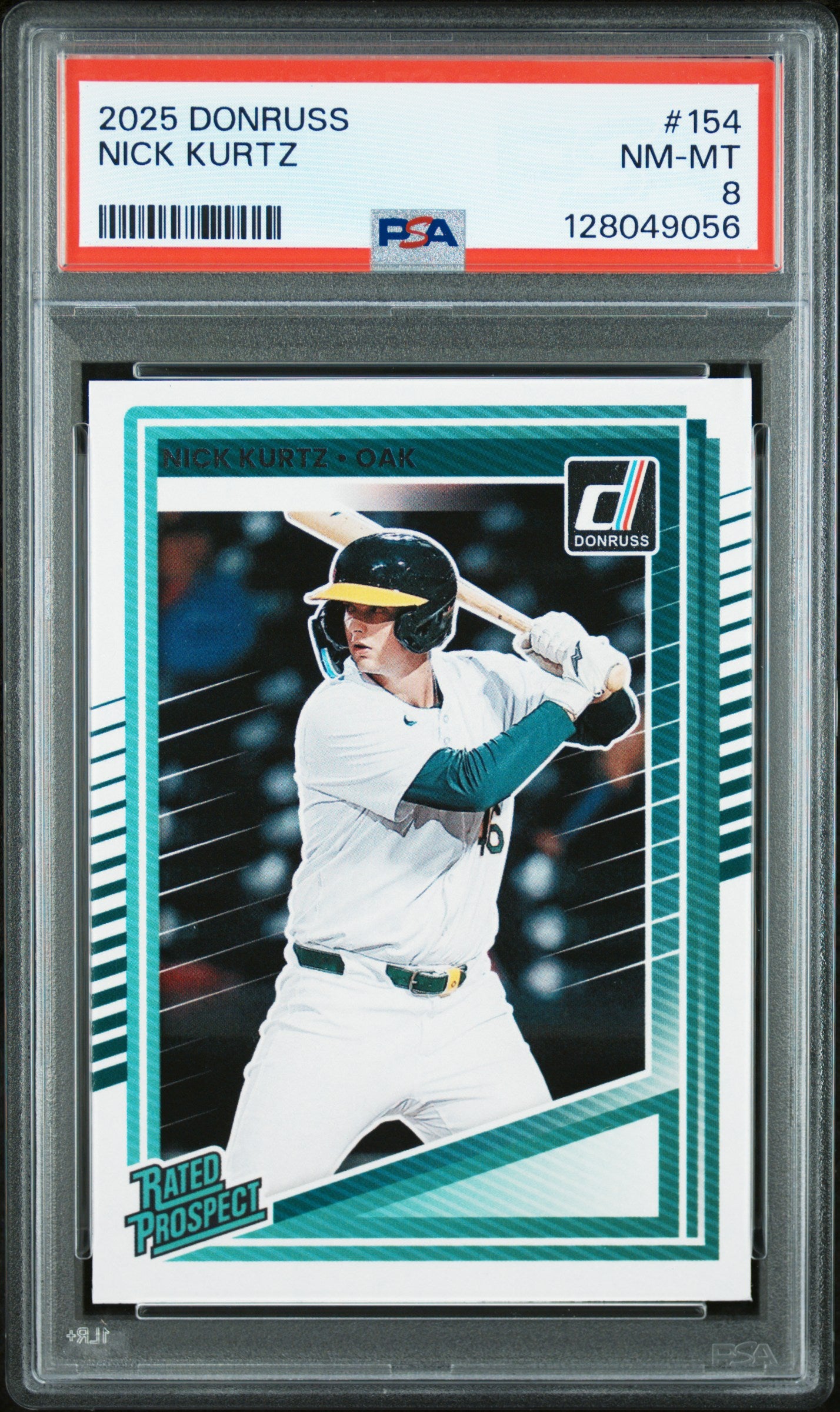 2025 Donruss #154 Nick Kurtz PSA 8
