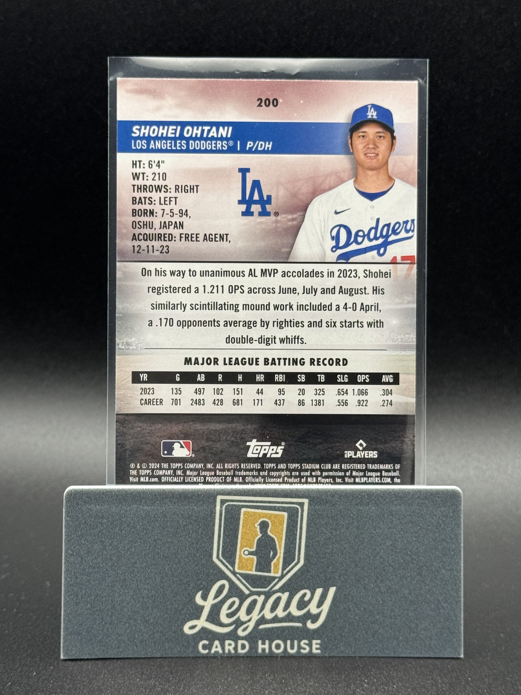 2024 Stadium Club #200 Shohei Ohtani