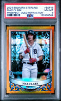 2024 Bowman Sterling #BSP-18 Max Clark Gold Refractor PSA 8 #/50