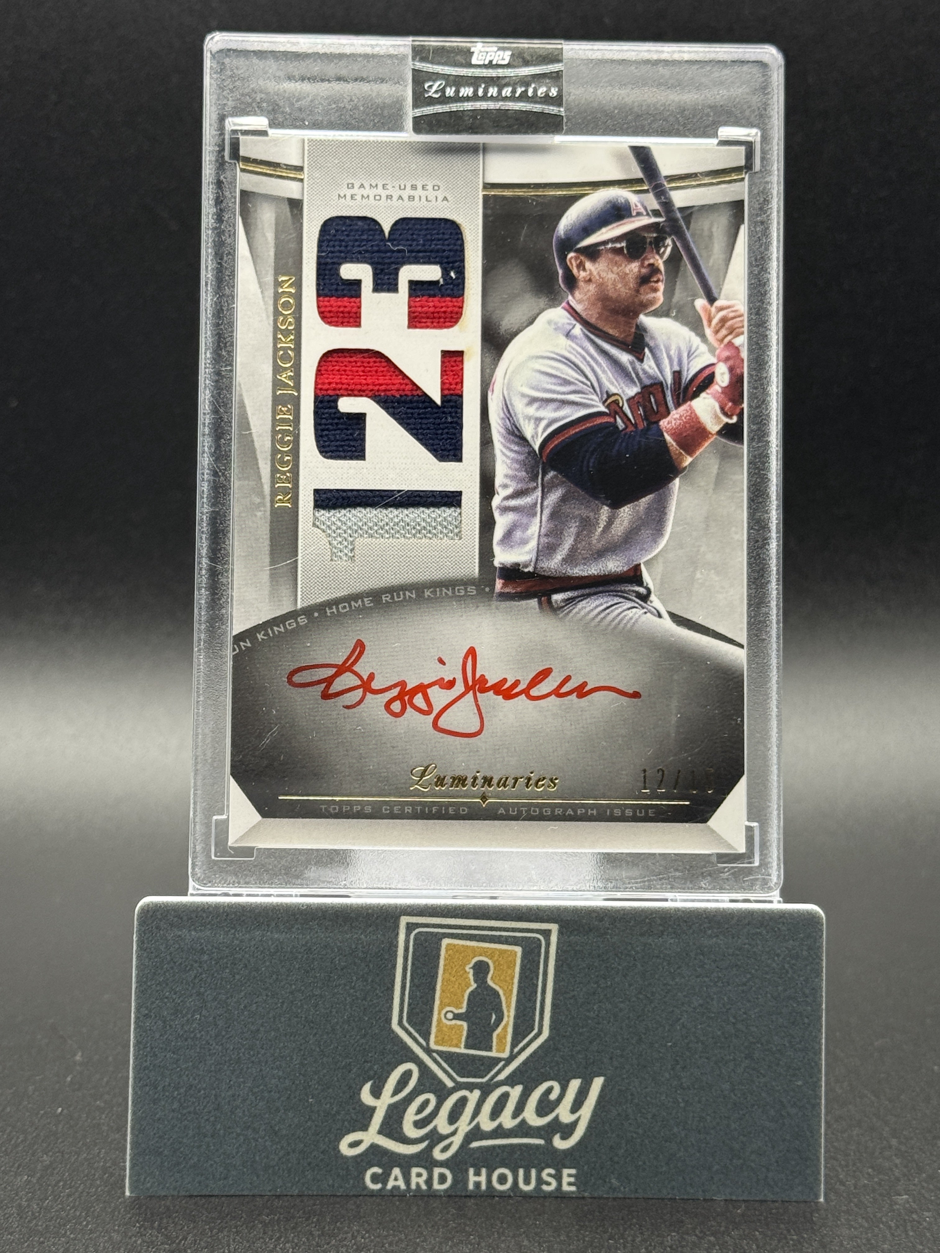 2021 Topps Luminaries - Home Run Autograph Patches #HRKAP-RJ Reggie Jackson #/15