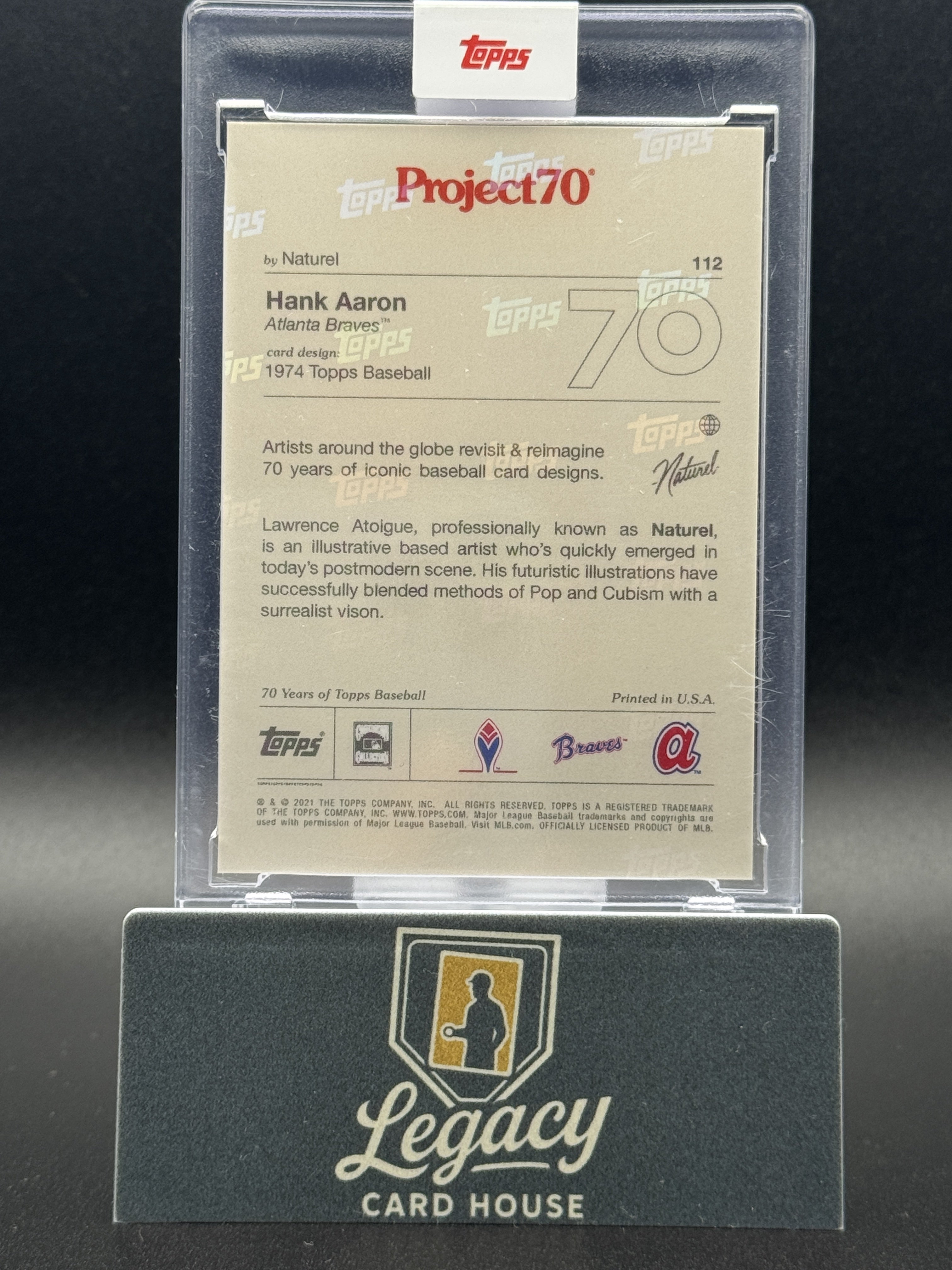 2021-22 Topps Project70 #112 Hank Aaron