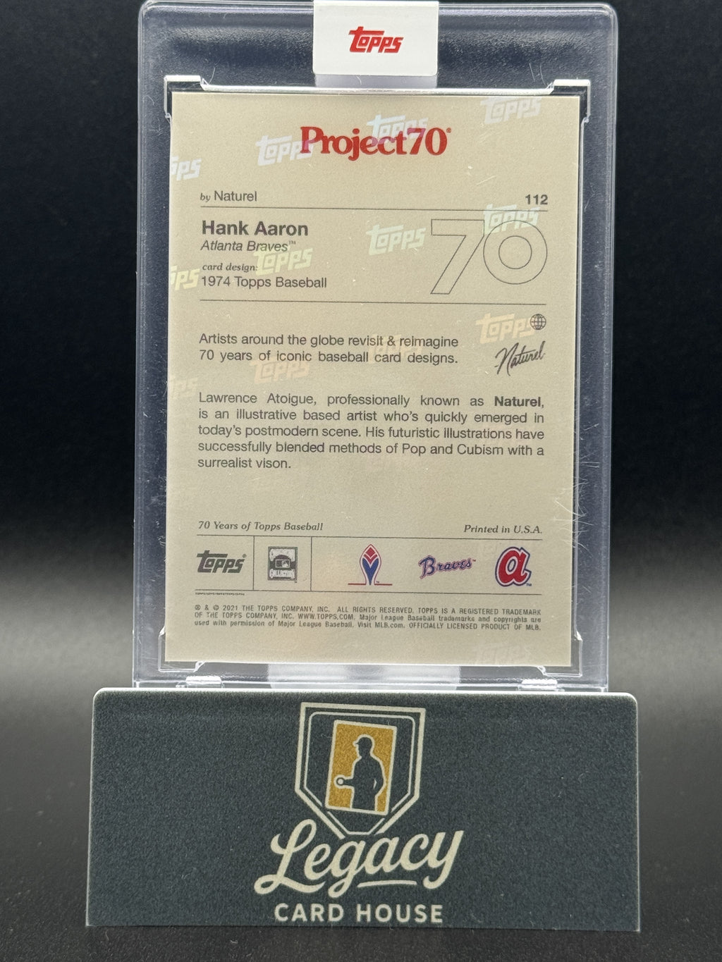 2021-22 Topps Project70 #112 Hank Aaron