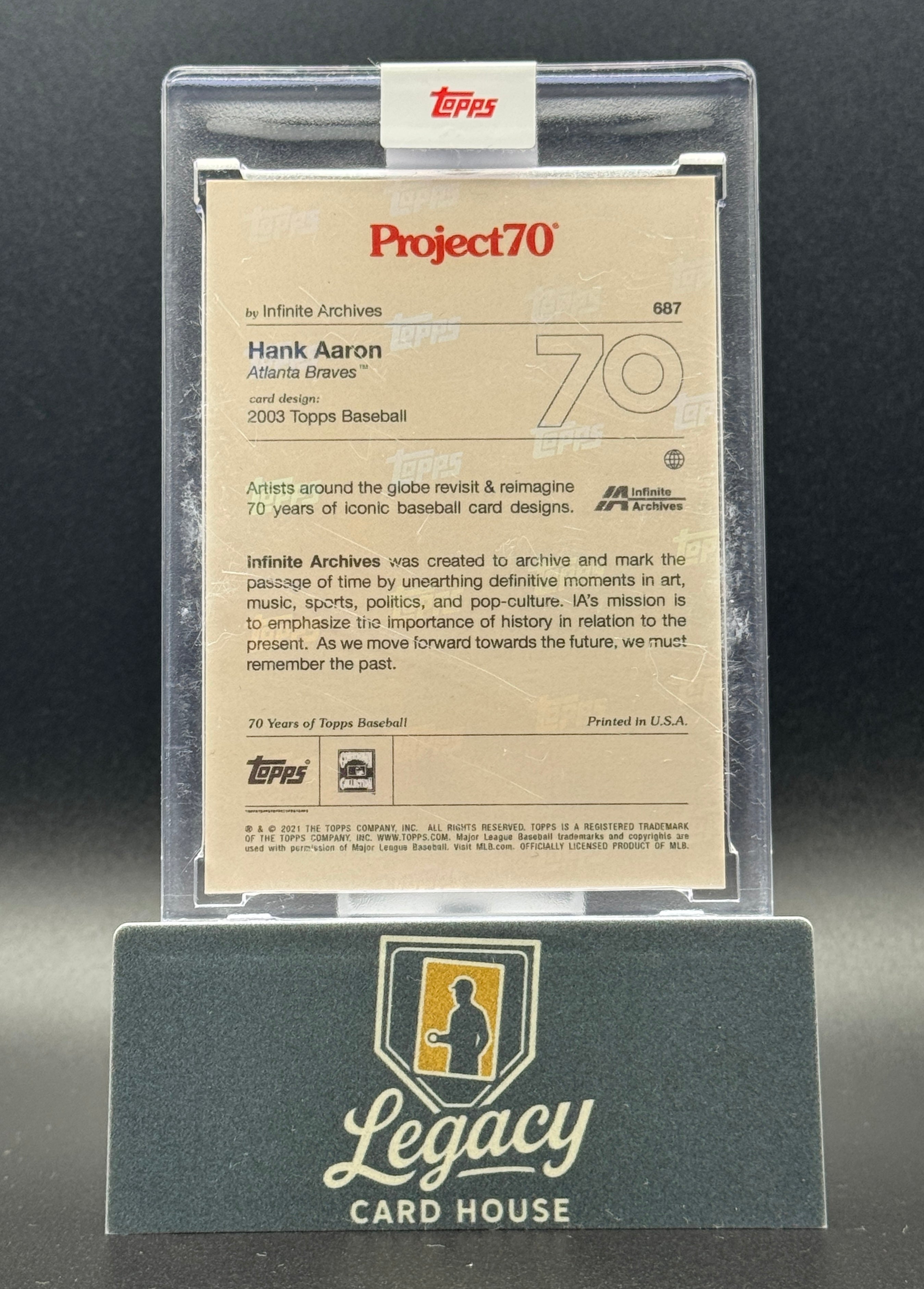 2021-22 Topps Project70 #687 Hank Aaron