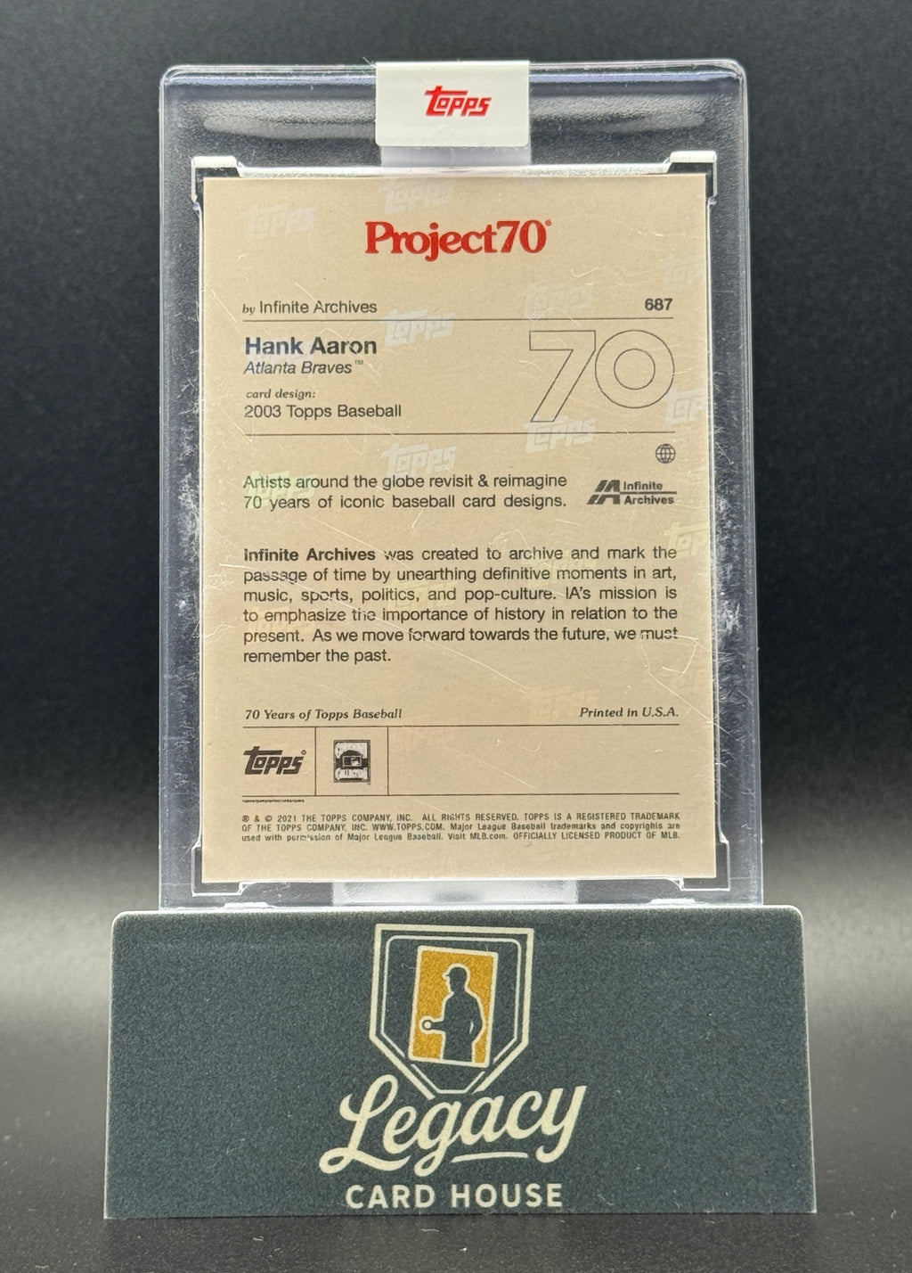 2021-22 Topps Project70 #687 Hank Aaron