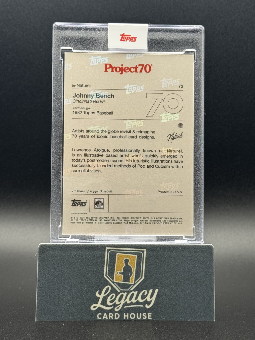 2021-22 Topps Project70 #72 Johnny Bench