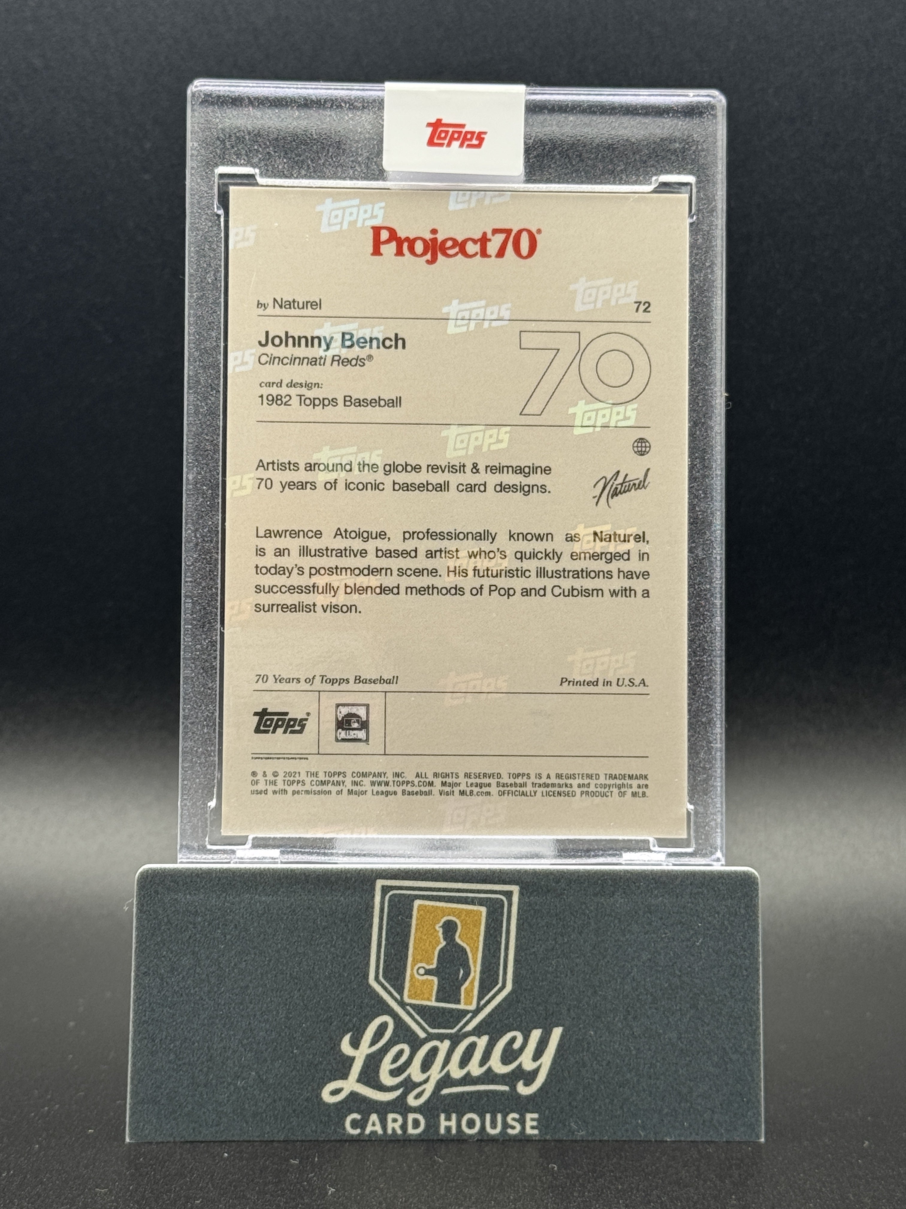 2021-22 Topps Project70 #72 Johnny Bench