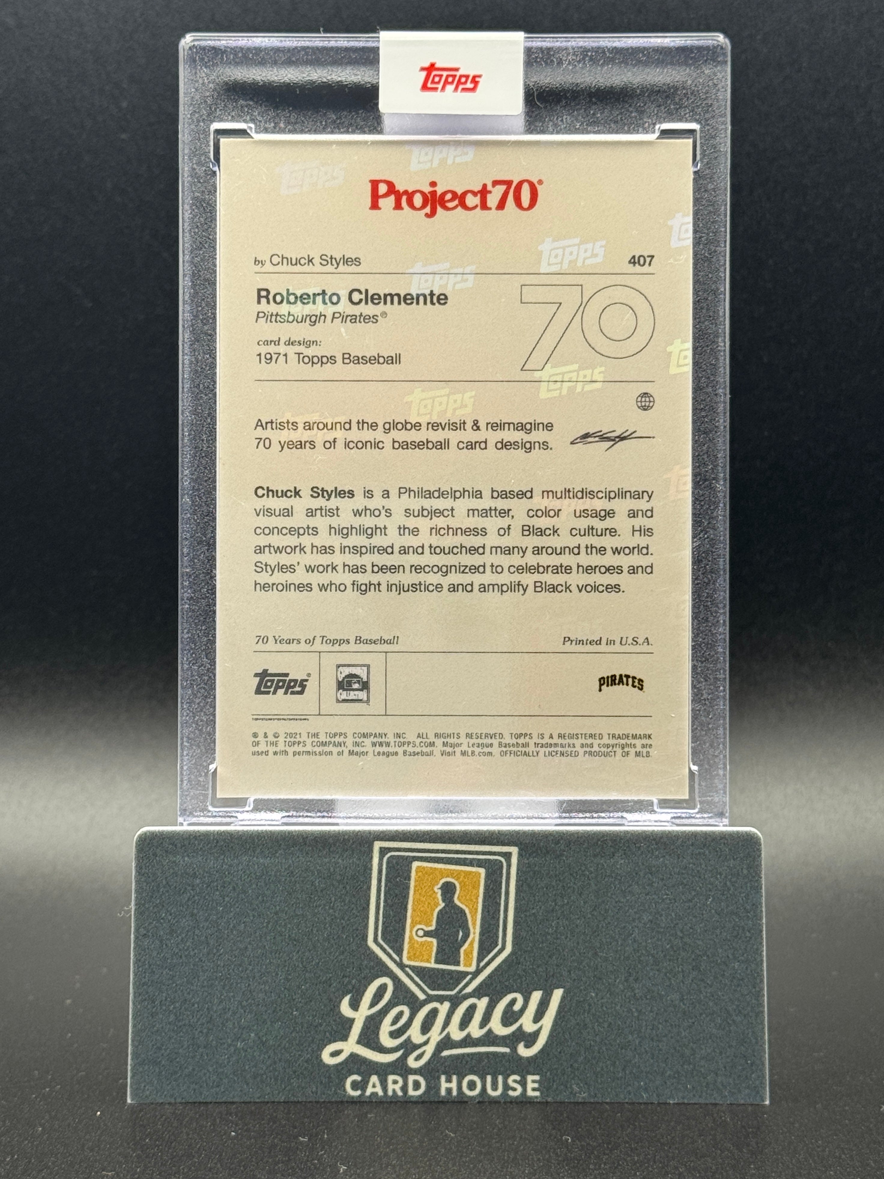 2021-22 Topps Project70 #407 Roberto Clemente