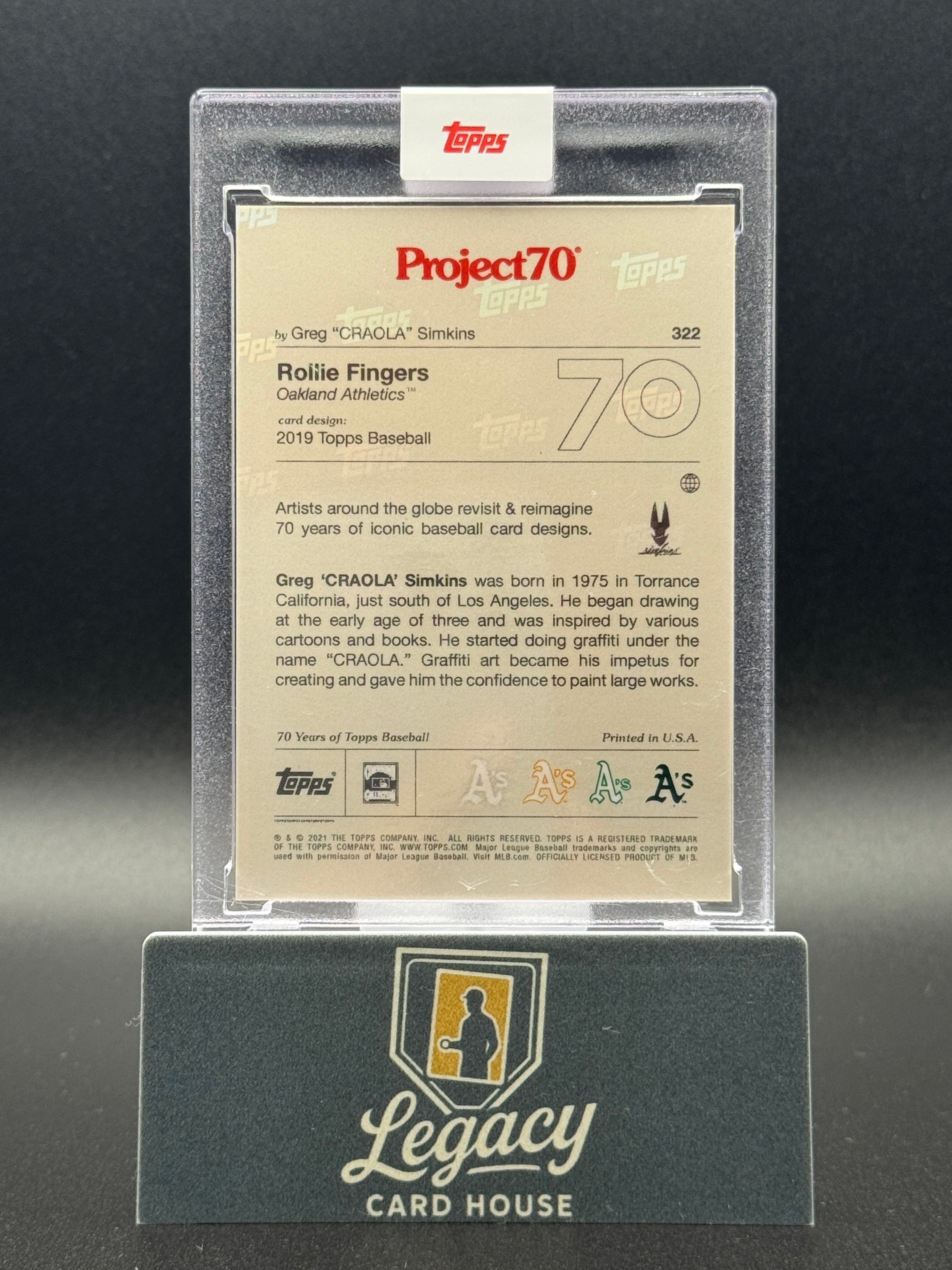 2021-22 Topps Project70 #322 Rollie Fingers