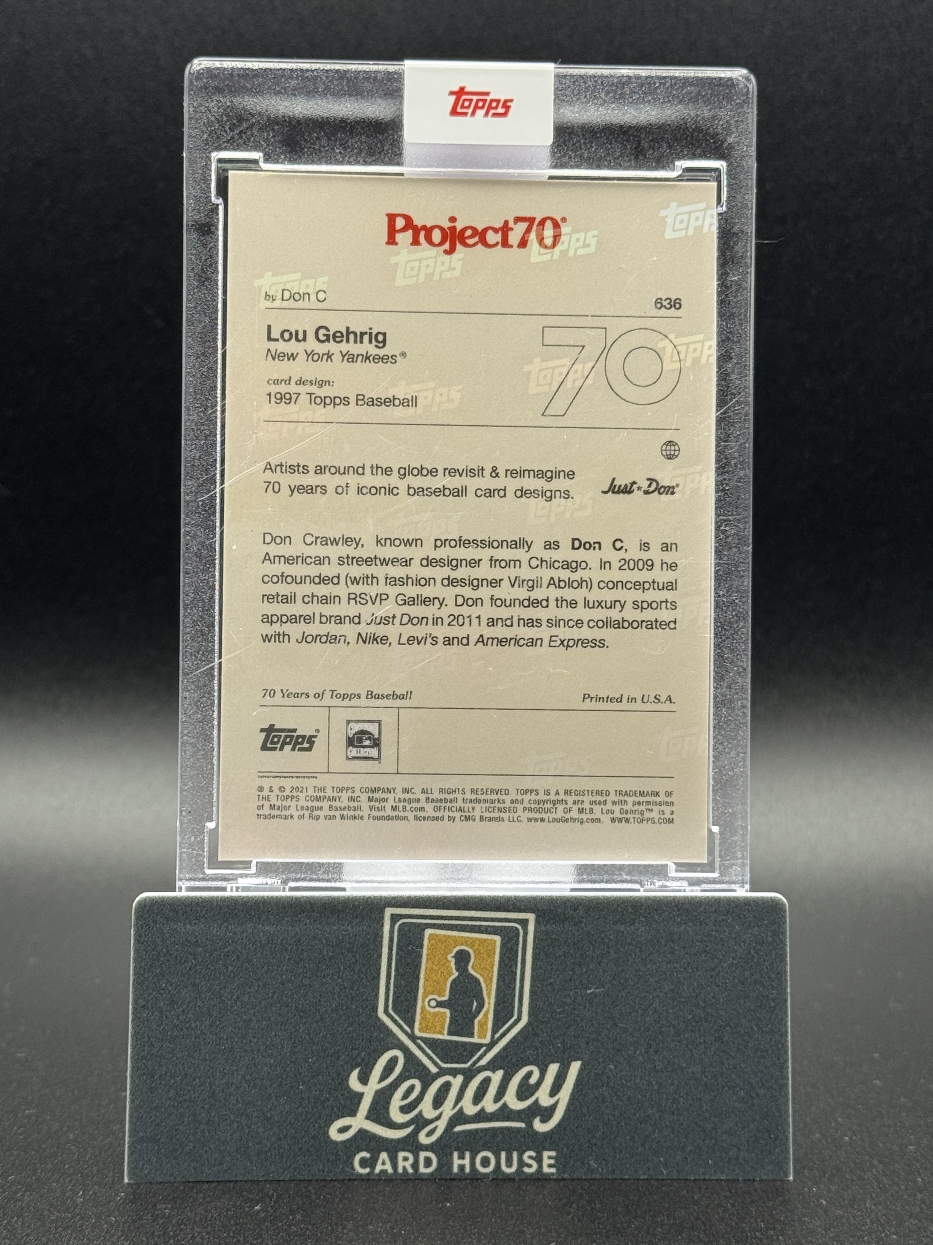 2021-22 Topps Project70 #636 Lou Gehrig
