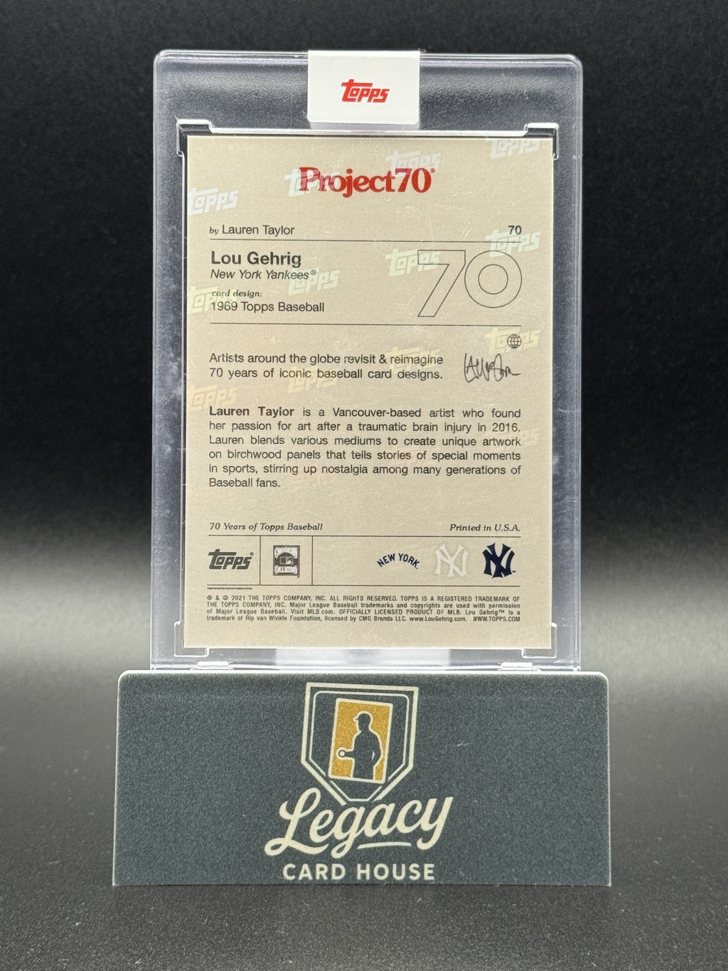 2021-22 Topps Project70 #70 Lou Gehrig