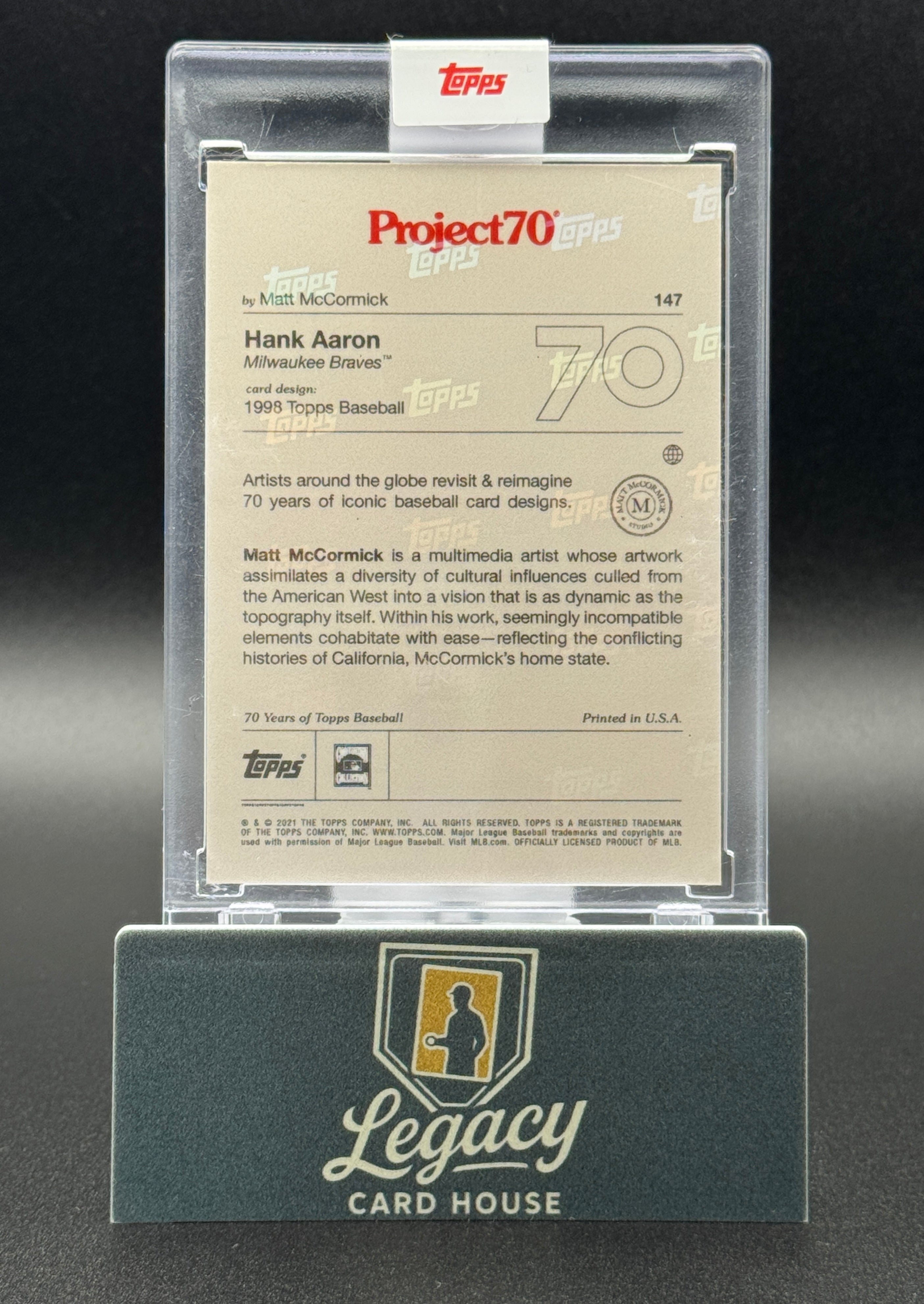 2021-22 Topps Project70 #147 Hank Aaron