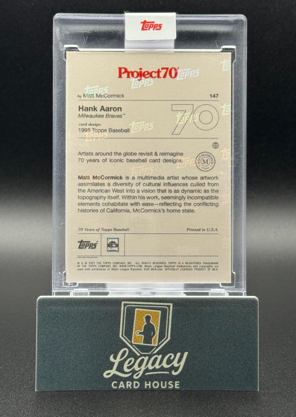 2021-22 Topps Project70 #147 Hank Aaron
