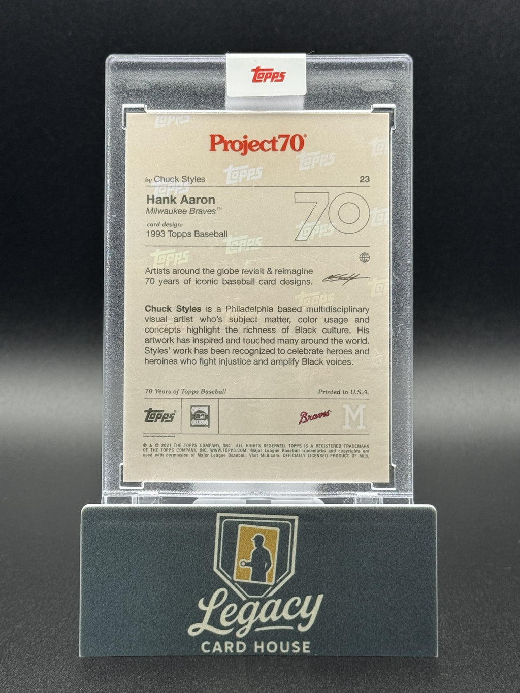 2021-22 Topps Project70 #23 Hank Aaron