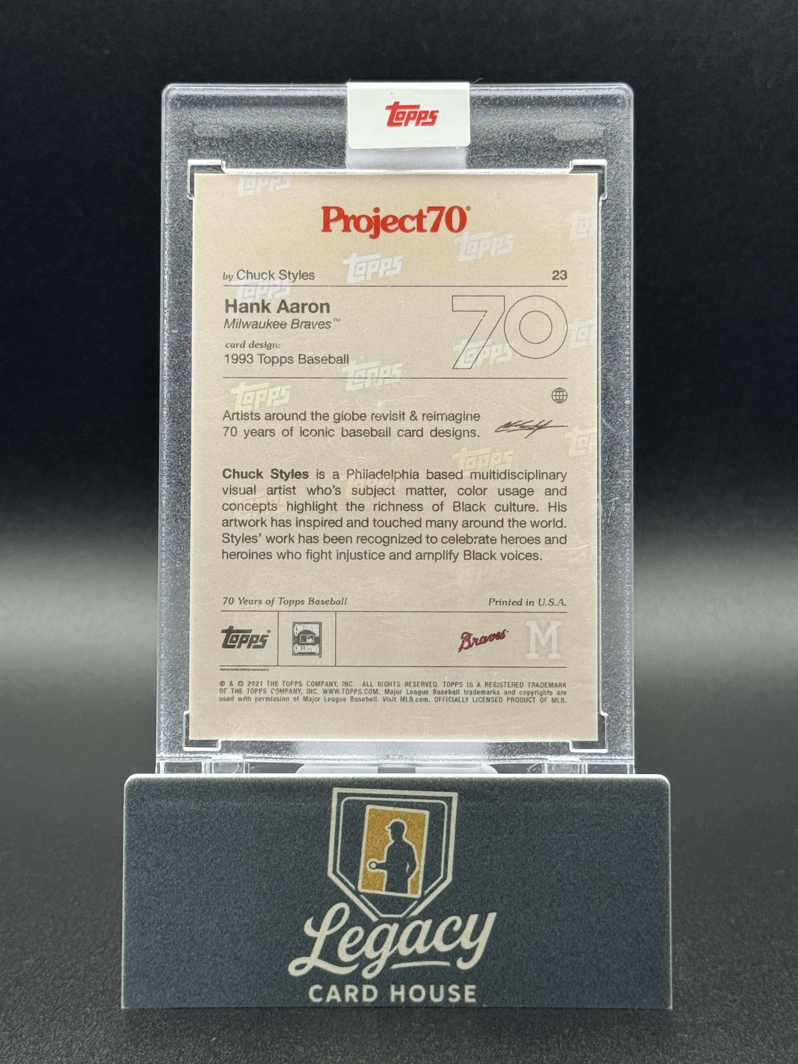 2021-22 Topps Project70 #23 Hank Aaron