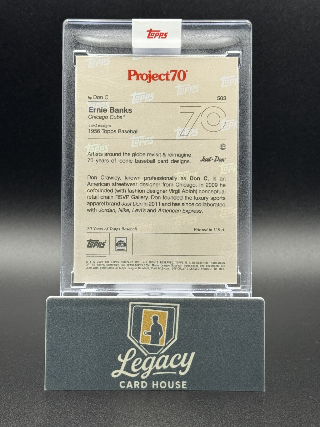2021-22 Topps Project70 #503 Ernie Banks