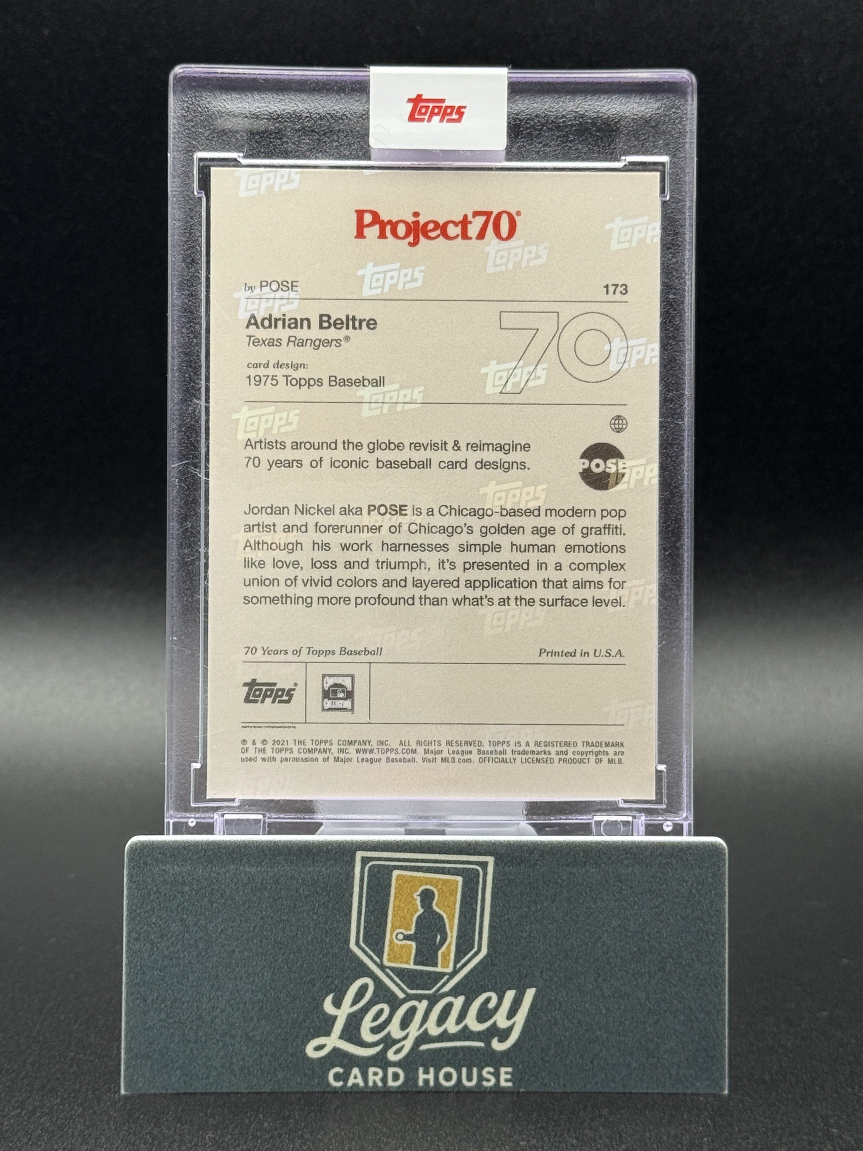2021-22 Topps Project70 #173 Adrian Beltre