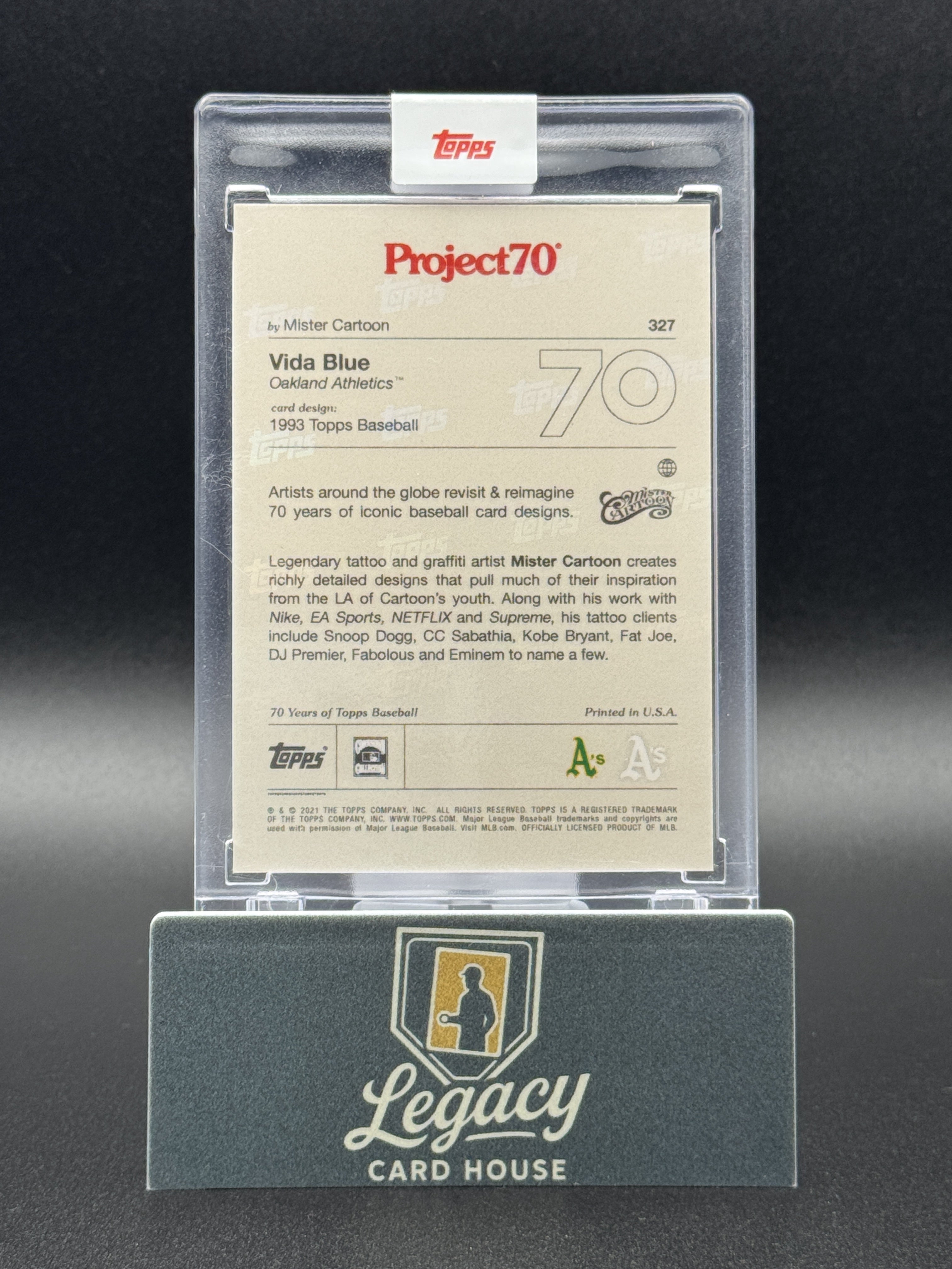2021-22 Topps Project70 #327 Vida Blue