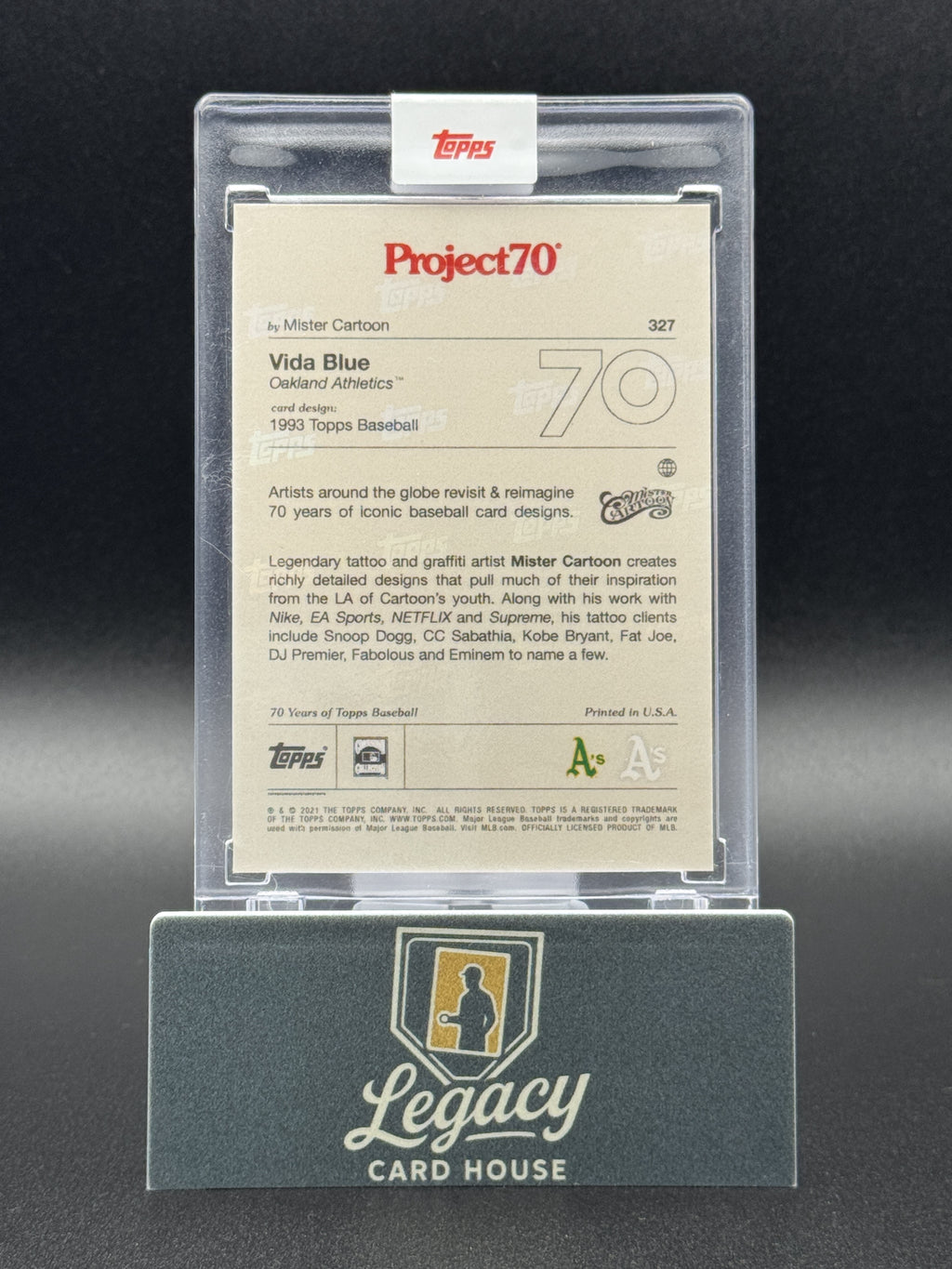 2021-22 Topps Project70 #327 Vida Blue