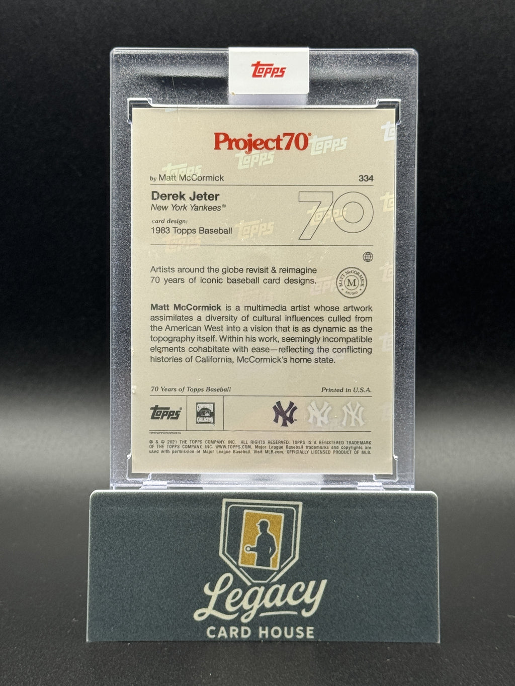 2021-22 Topps Project70 #334 Derek Jeter