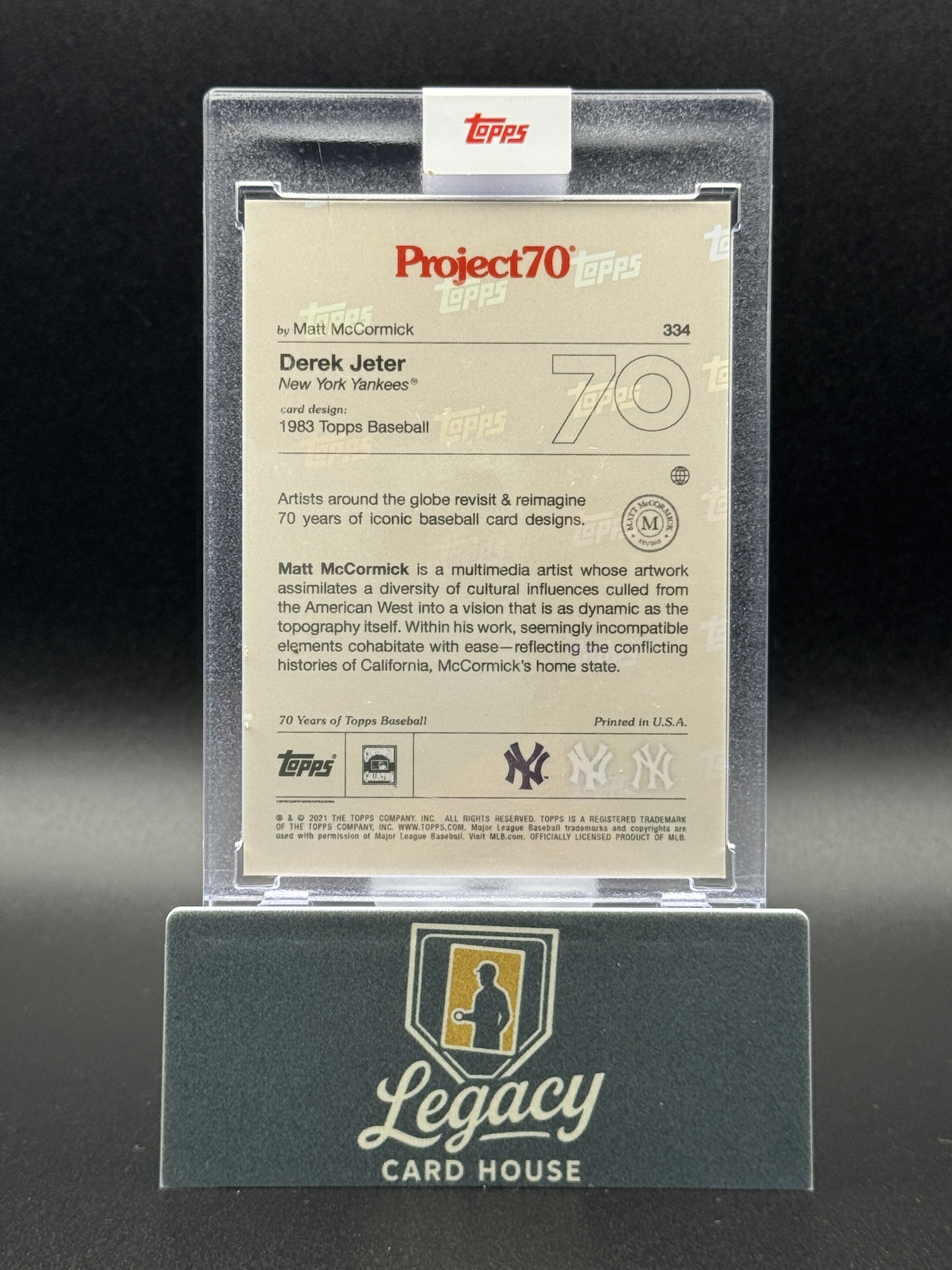 2021-22 Topps Project70 #334 Derek Jeter