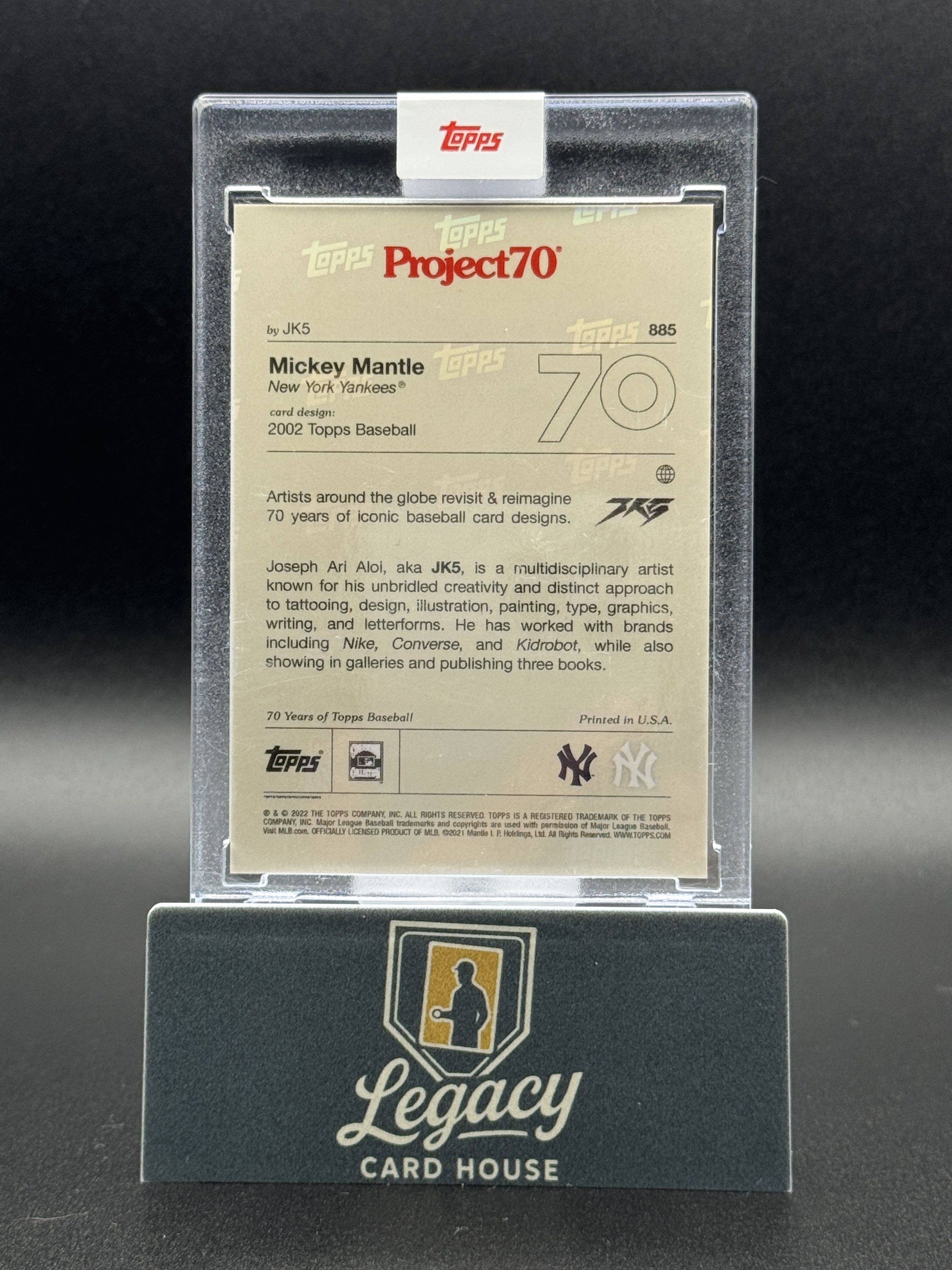 2021-22 Topps Project70 #885 Mickey Mantle
