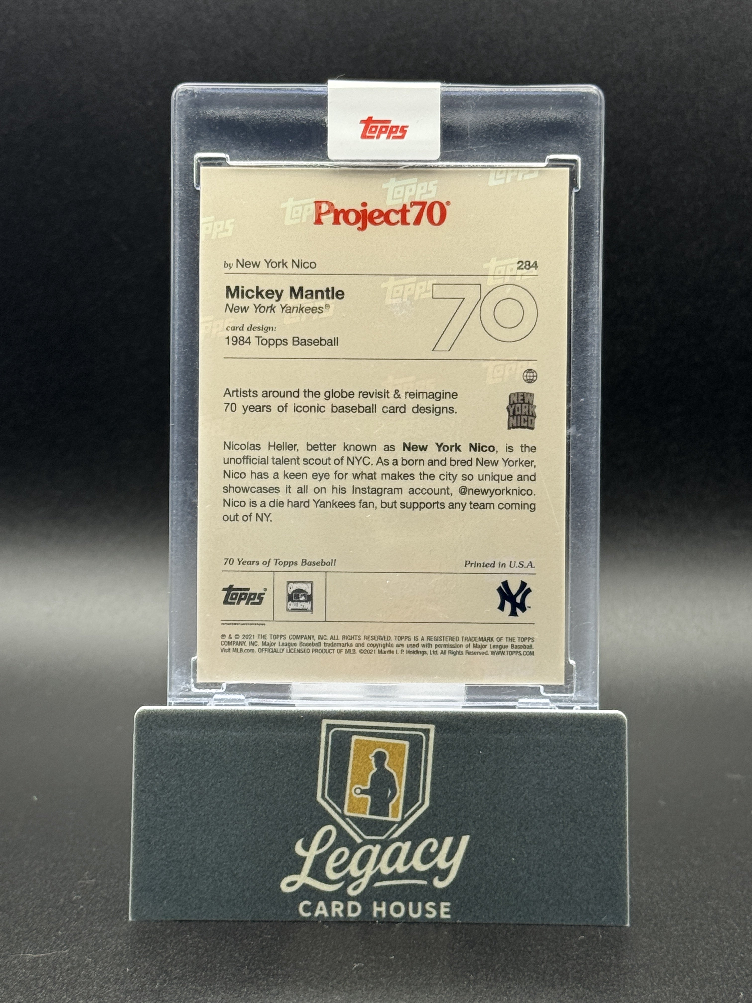 2021-22 Topps Project70 #284 Mickey Mantle