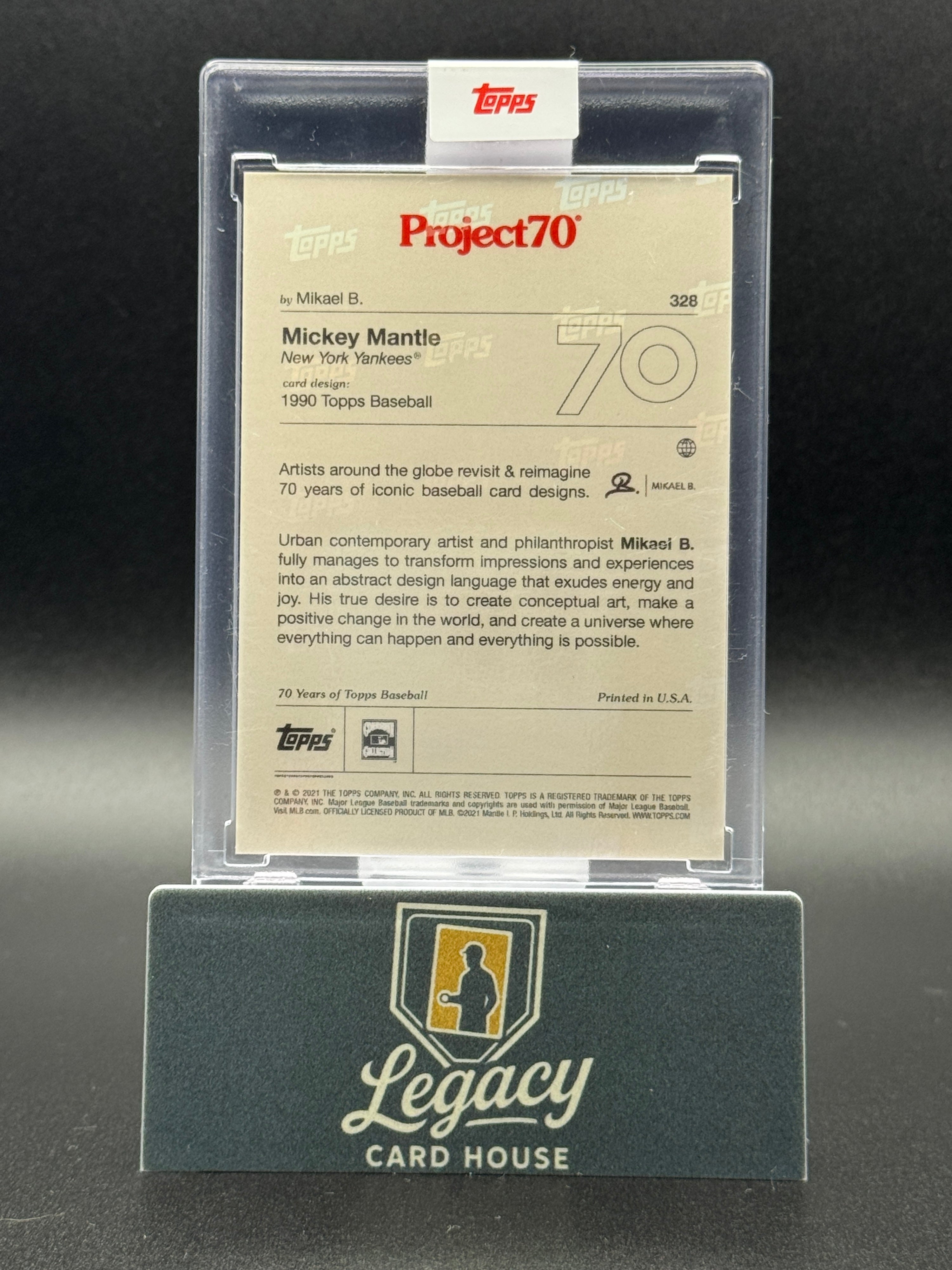 2021-22 Topps Project70 #328 Mickey Mantle