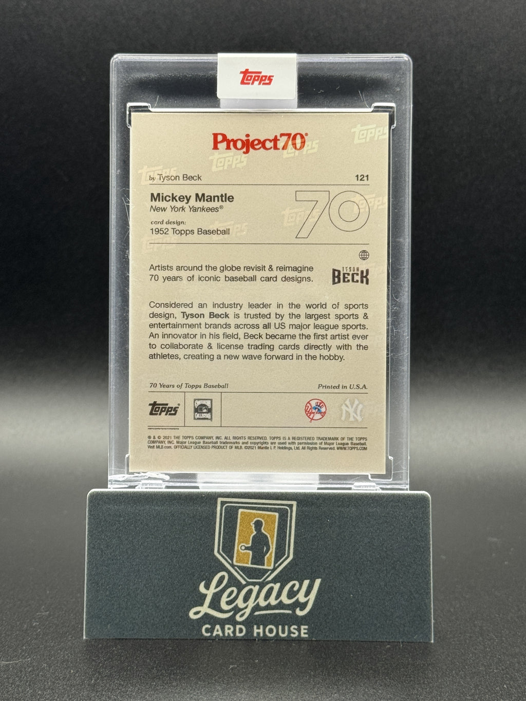 2021-22 Topps Project70 #121 Mickey Mantle