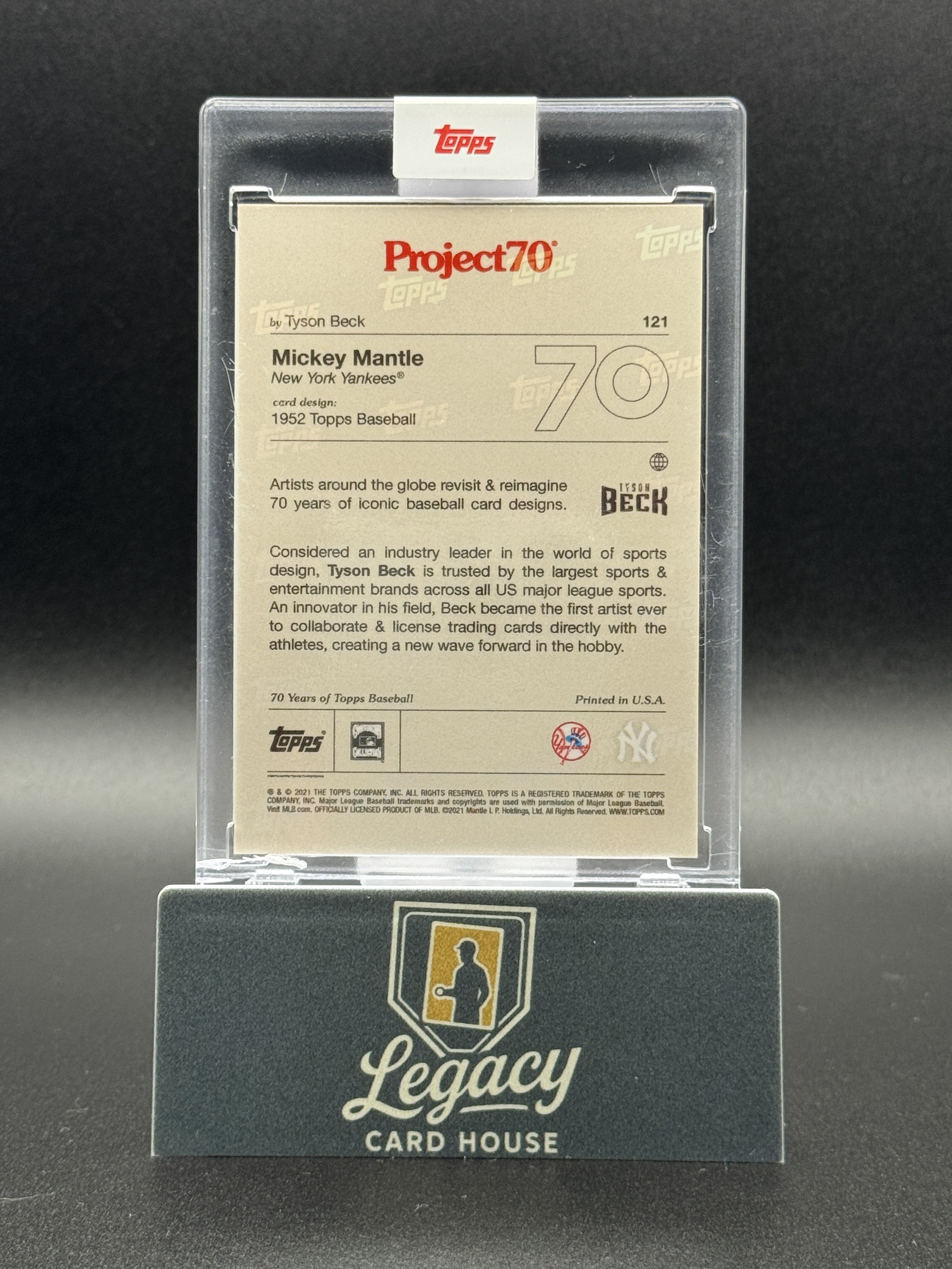 2021-22 Topps Project70 #121 Mickey Mantle