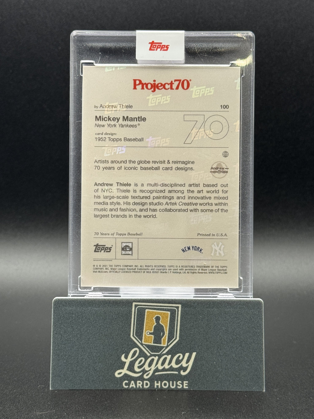 2021-22 Topps Project70 #100 Mickey Mantle